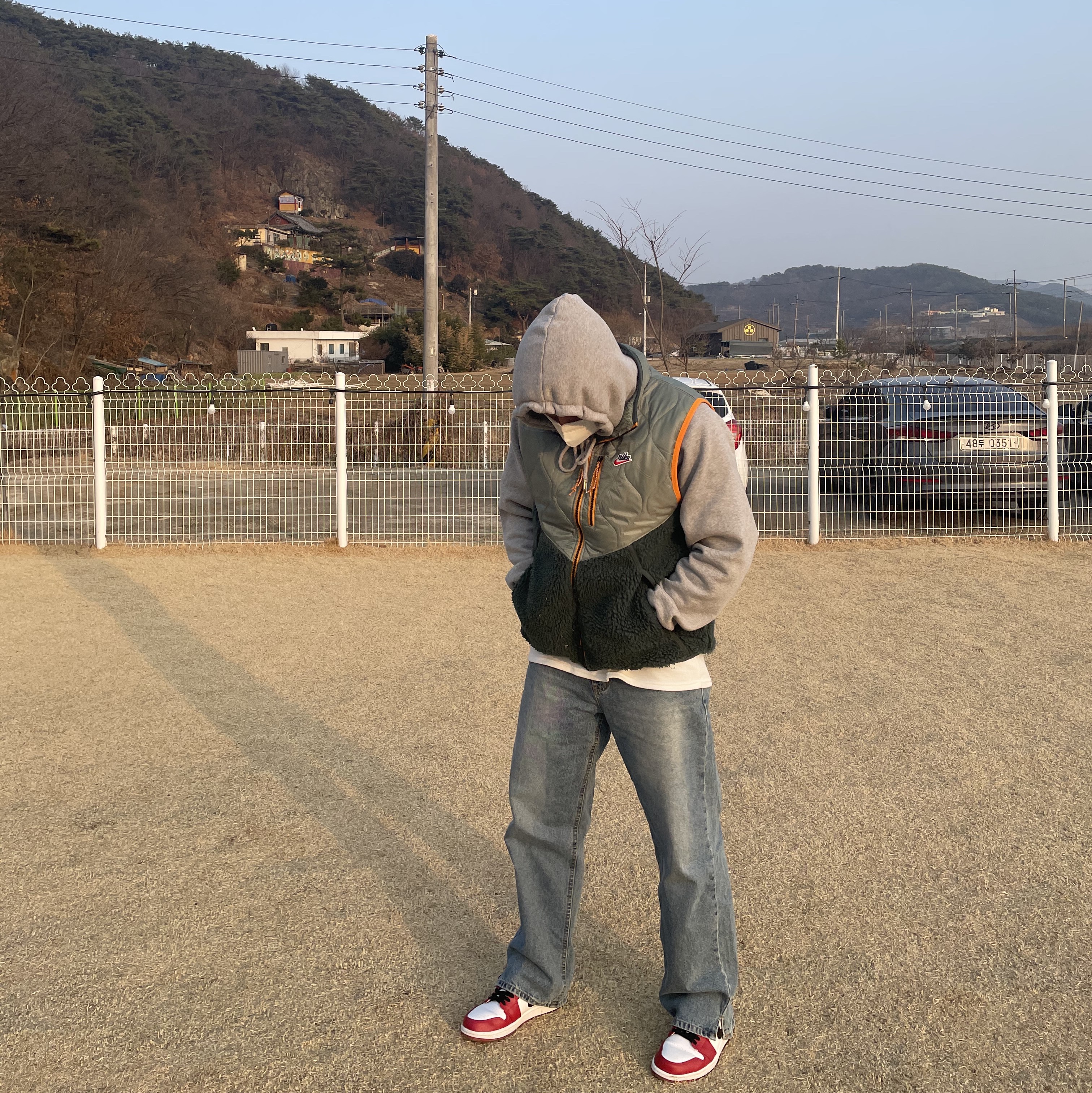 Jordan 1 Low Gym Red White 착용 스타일