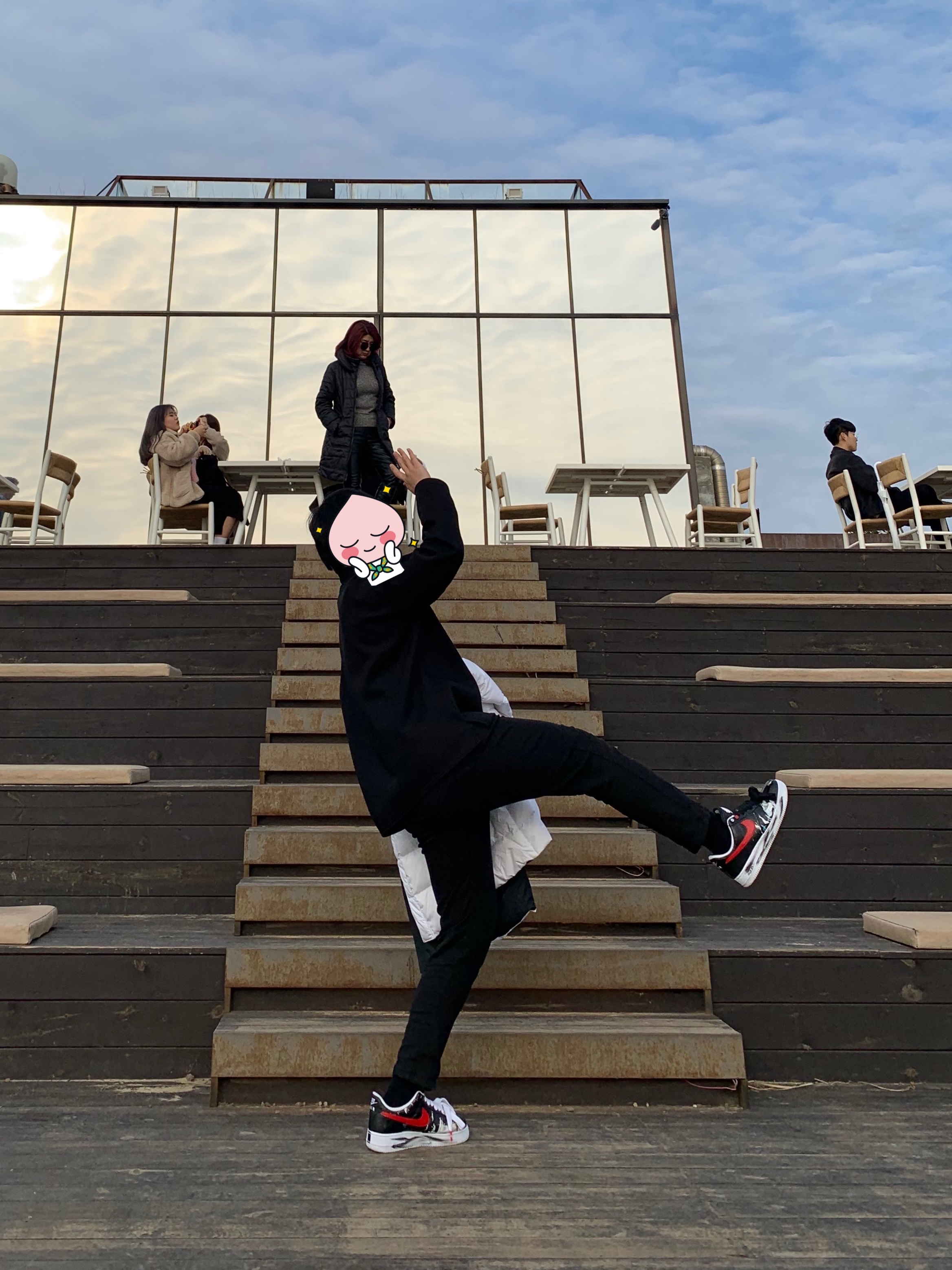 Nike x Peaceminusone Air Force 1 Low Para-Noise - Korea Exclusive 착용 스타일