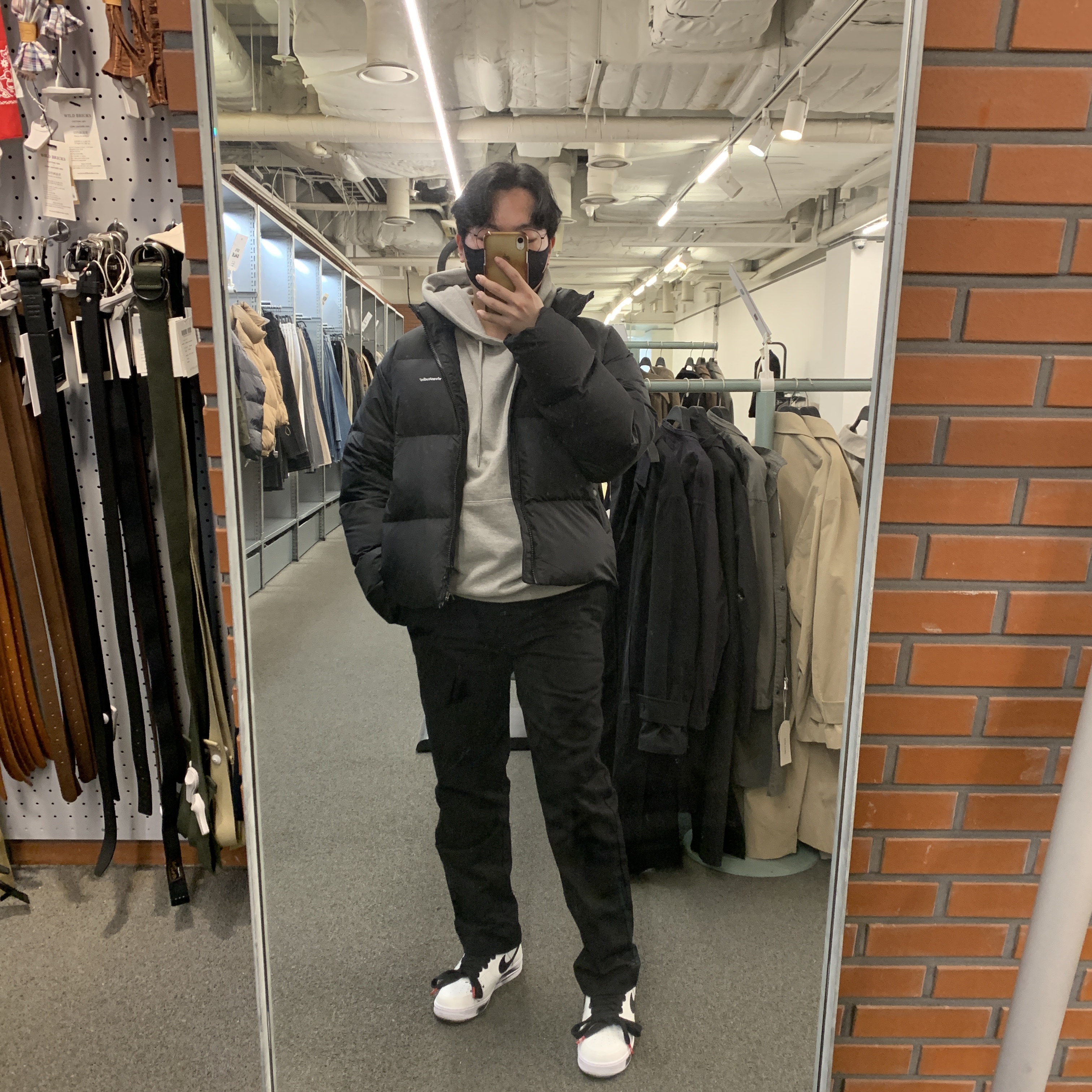 Nike x Peaceminusone Air Force 1 Low Para-Noise 2.0 착용 스타일