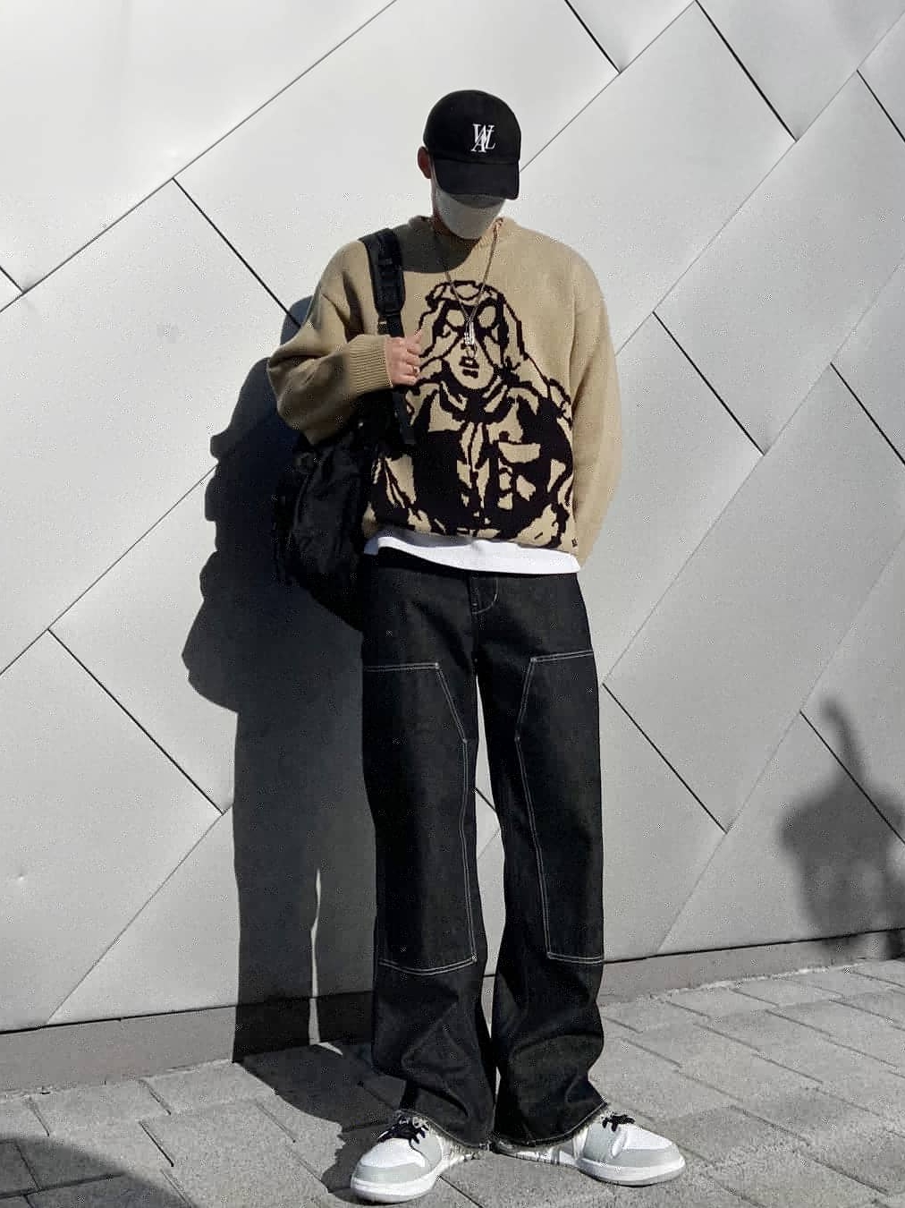 Jordan 1 Mid Light Smoke Grey 착용 스타일 - 2