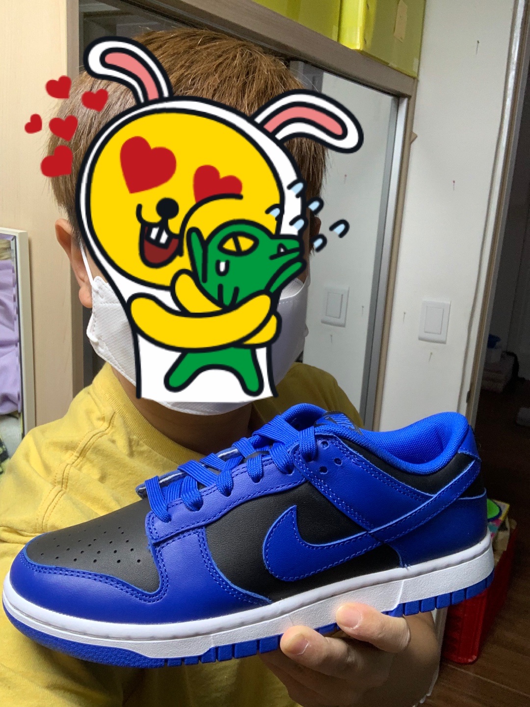 Nike Dunk Low Retro Hyper Cobalt 착용 스타일