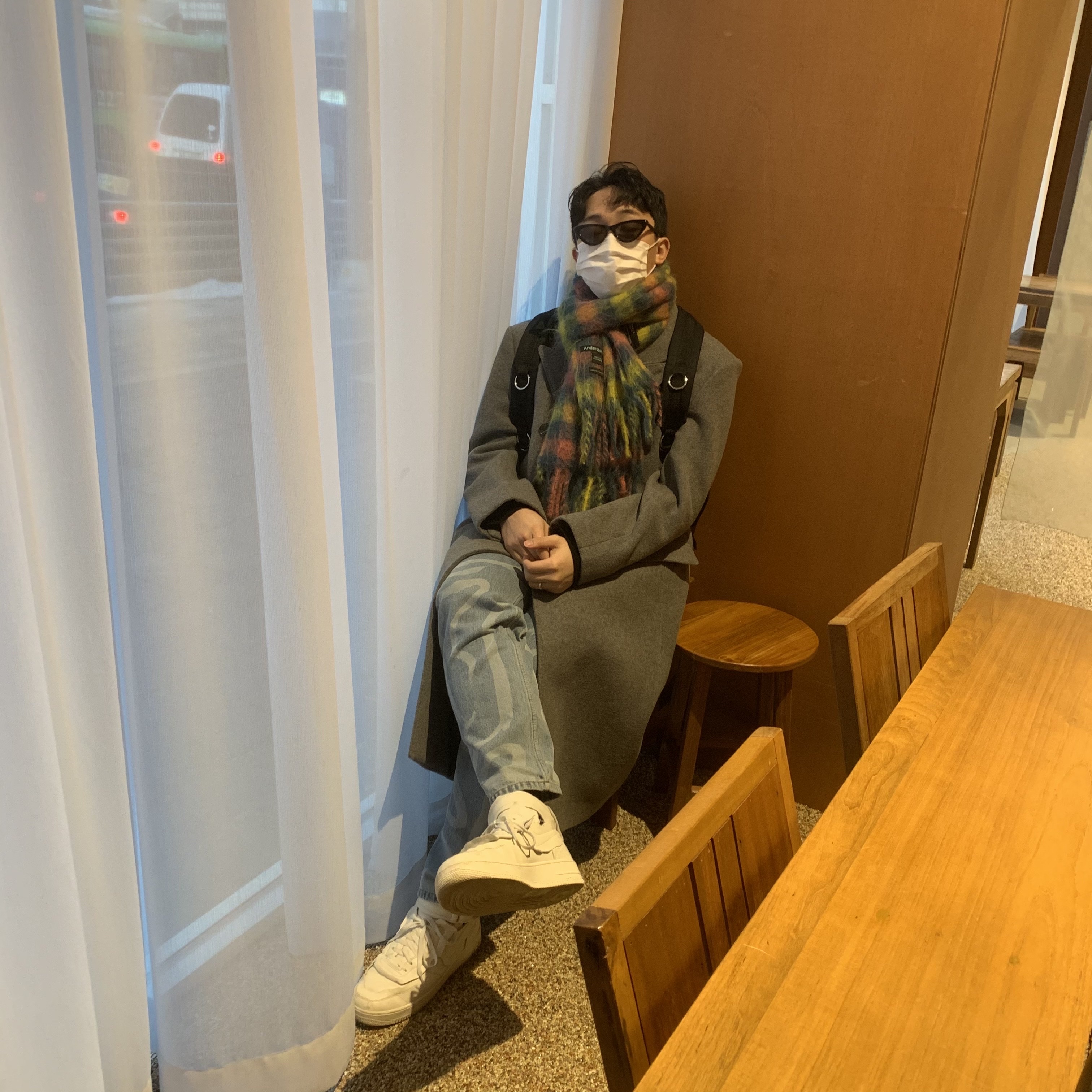 Nike x Comme des Garcons Homme Plus Air Force Mid White 착용 스타일