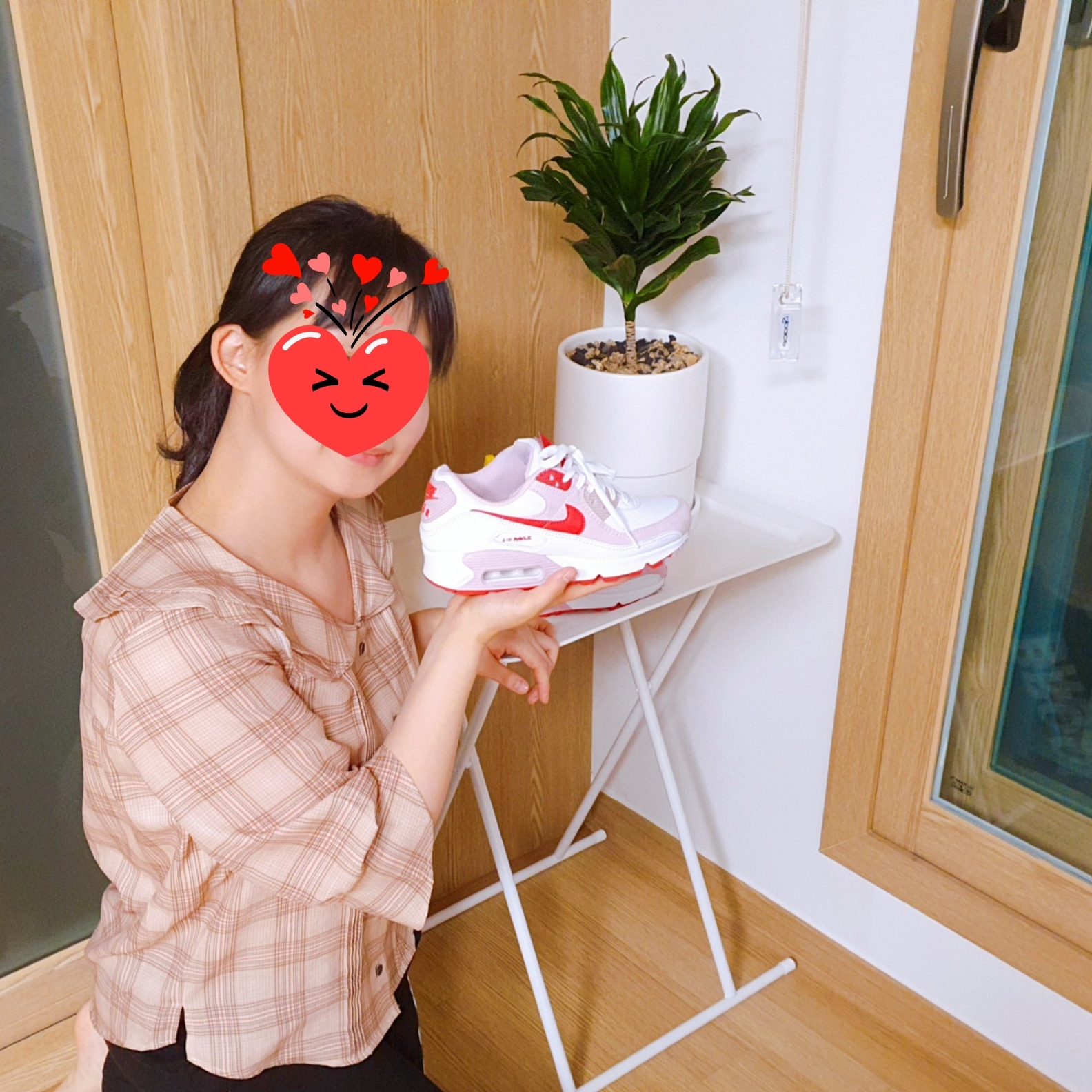 (W) Nike Air Max 90 QS Valentine's Day 착용 스타일