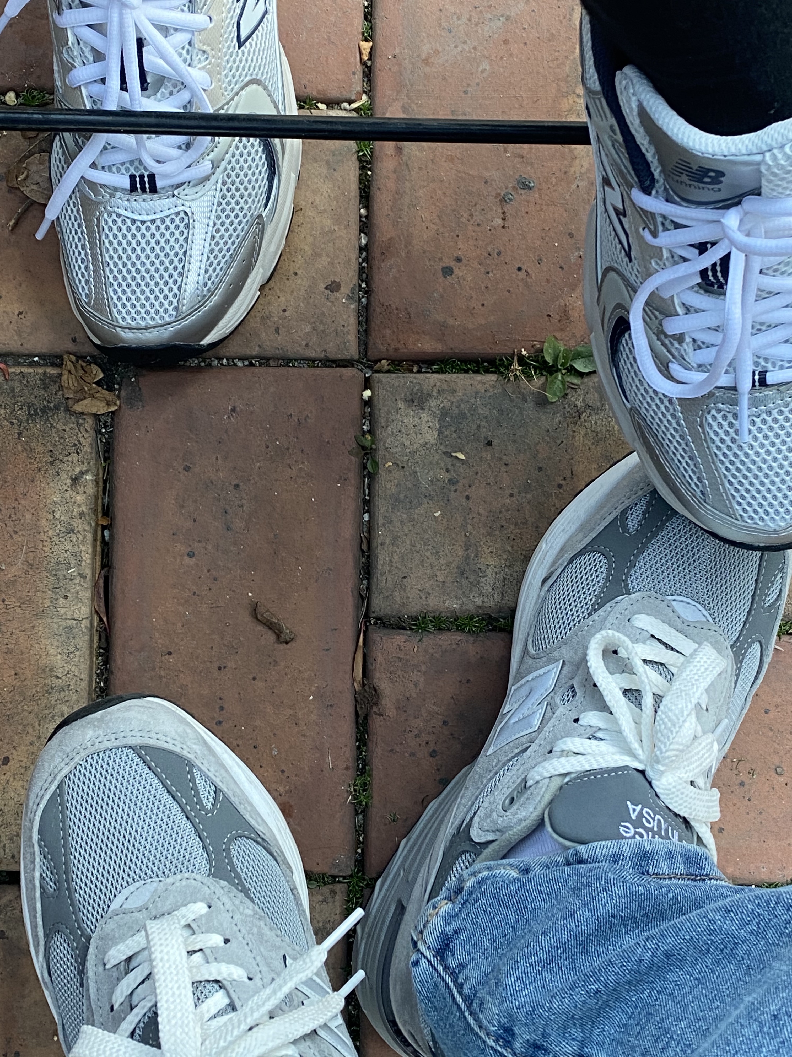 New Balance 530 Steel Grey, New Balance 993 Made in USA Grey - D Standard 착용 스타일