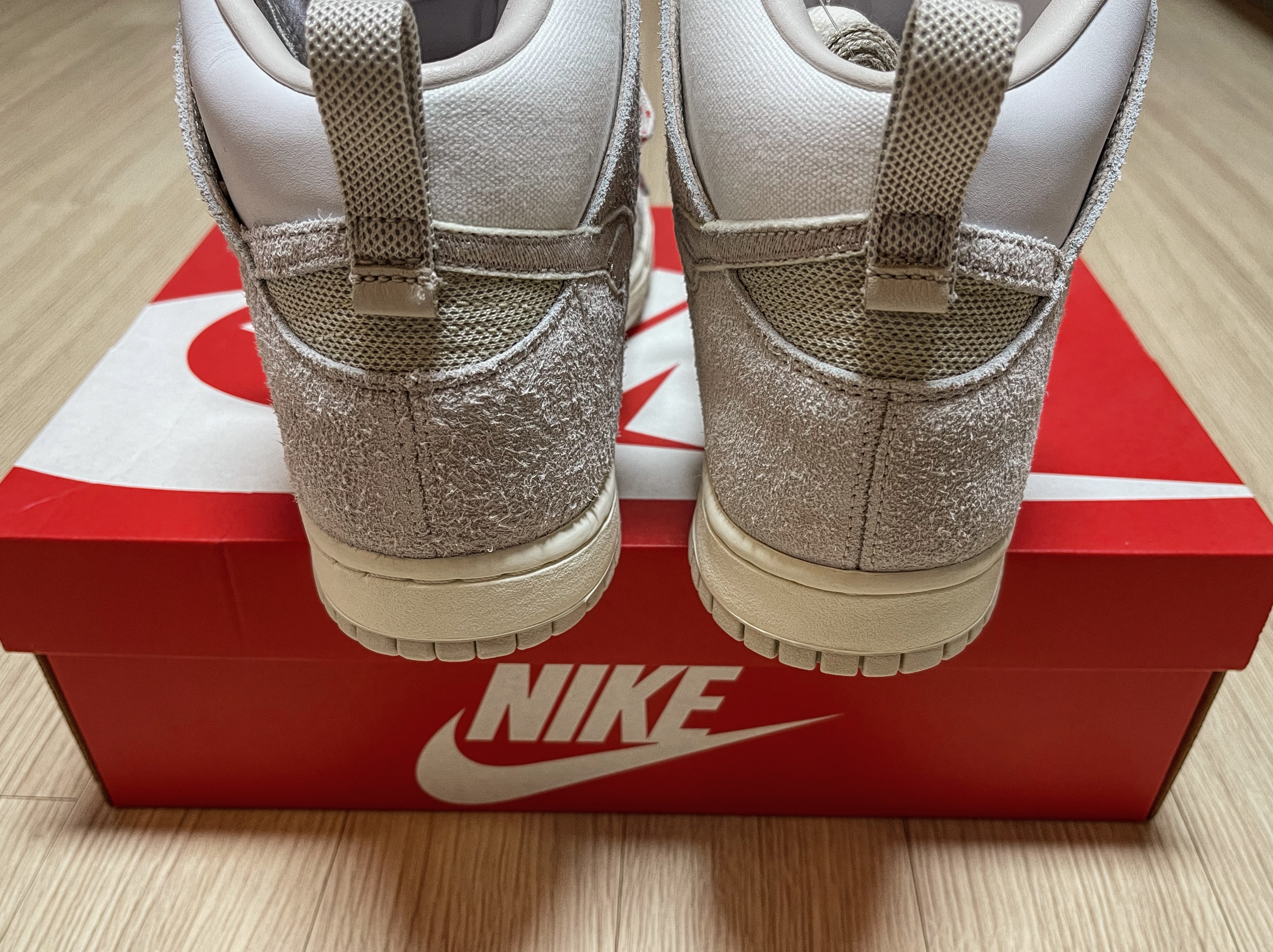 Nike x Notre Dunk High Light Orewood Brown 착용 스타일 - 2