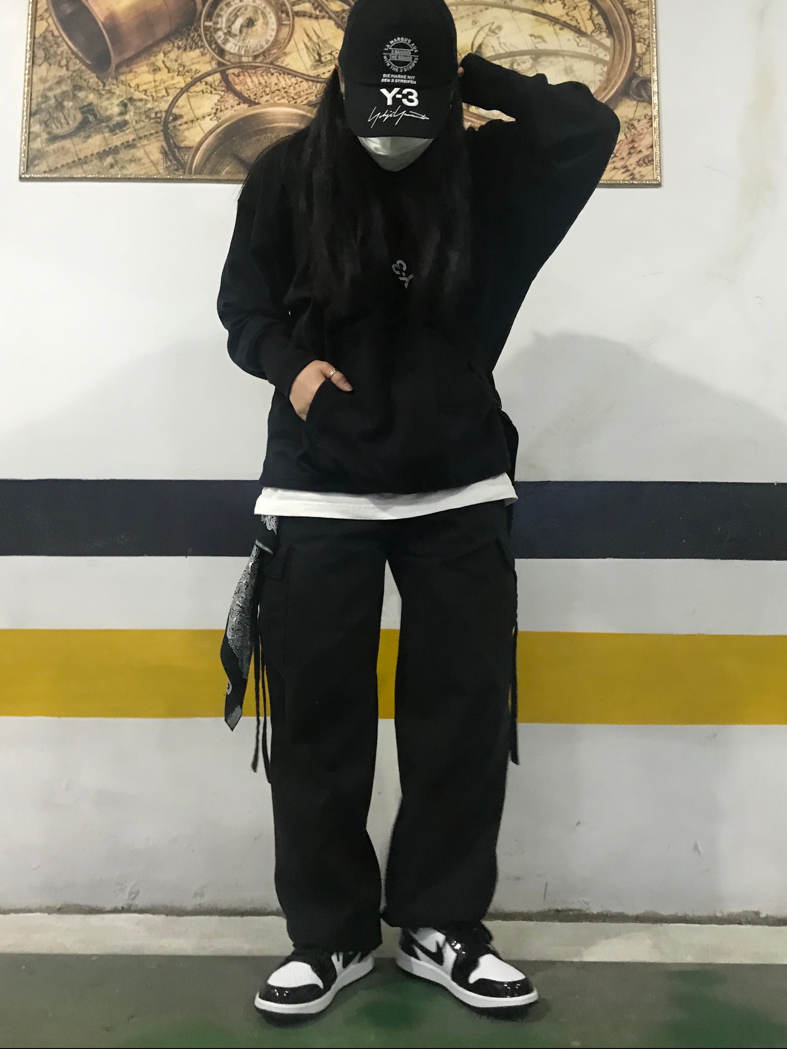 Jordan 1 Mid SE ASW Black 착용 스타일