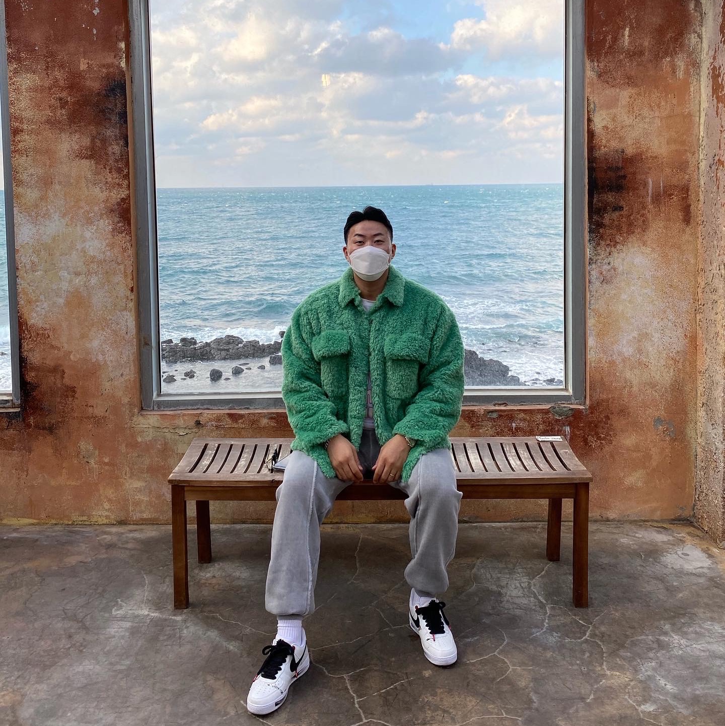 Nike x Peaceminusone Air Force 1 Low Para-Noise 2.0 착용 스타일