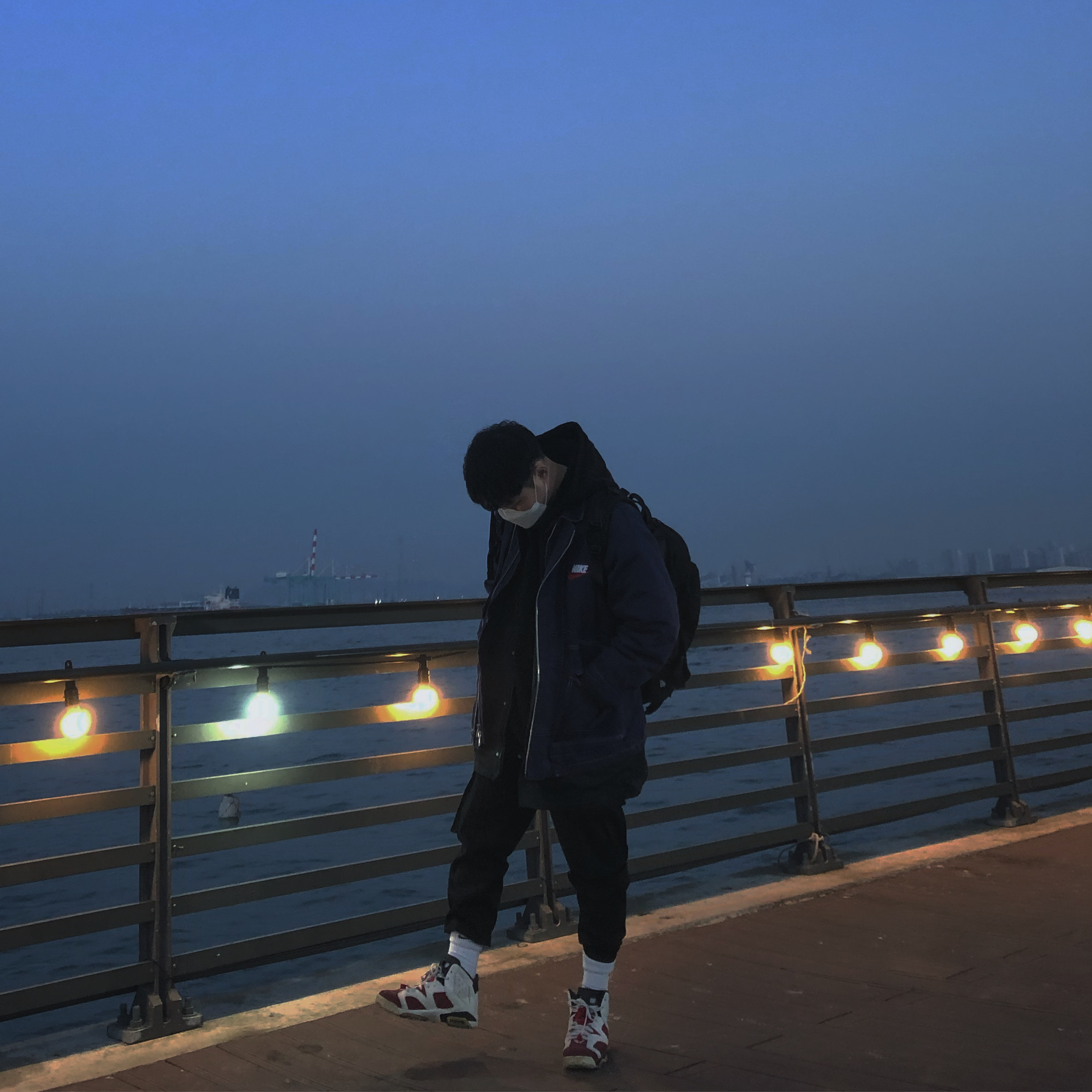 Jordan 6 Retro Carmine 2014, Supreme x Nike Double Zip Quilted Work Jacket Navy - 18FW 착용 스타일