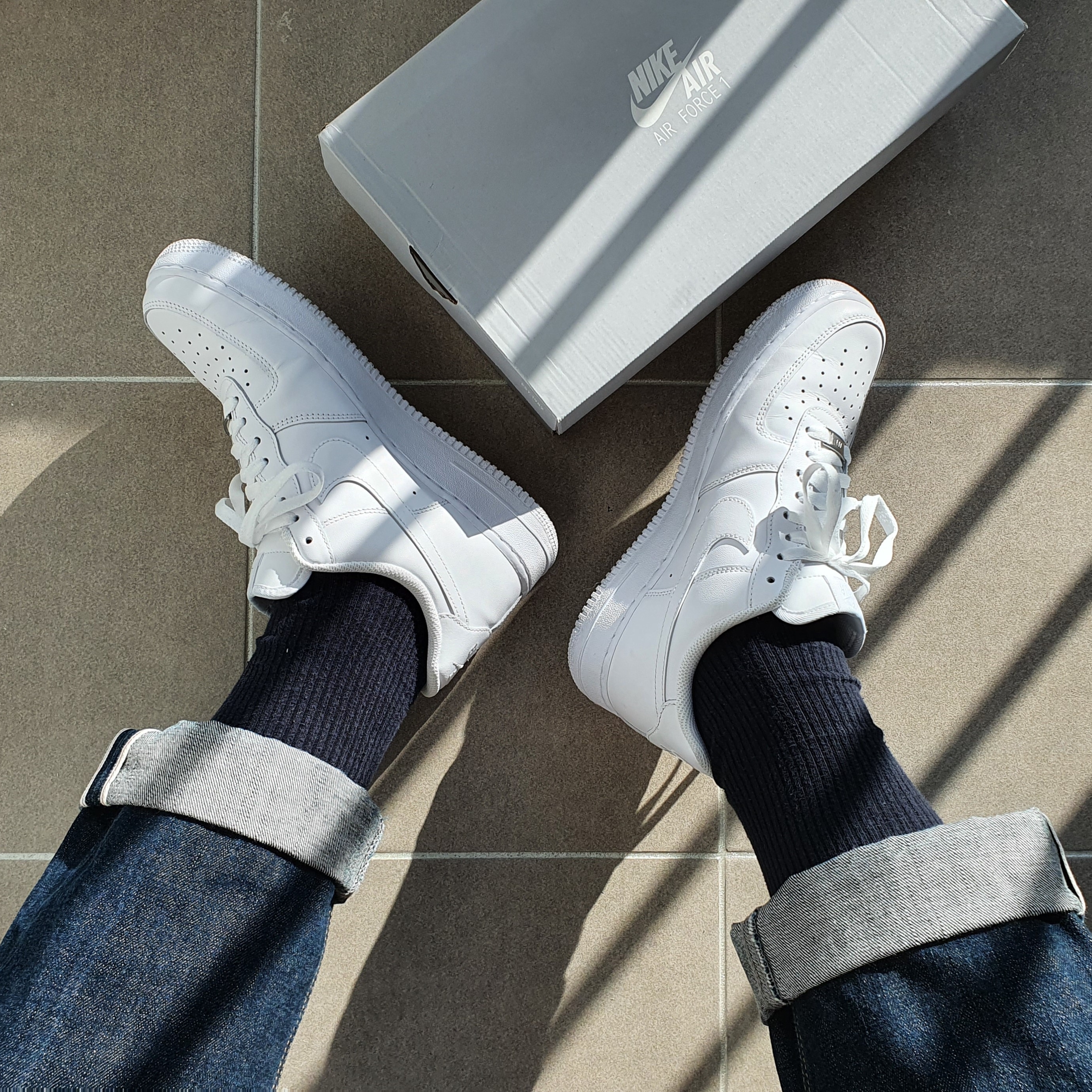 Nike Air Force 1 '07 Low White 착용 스타일