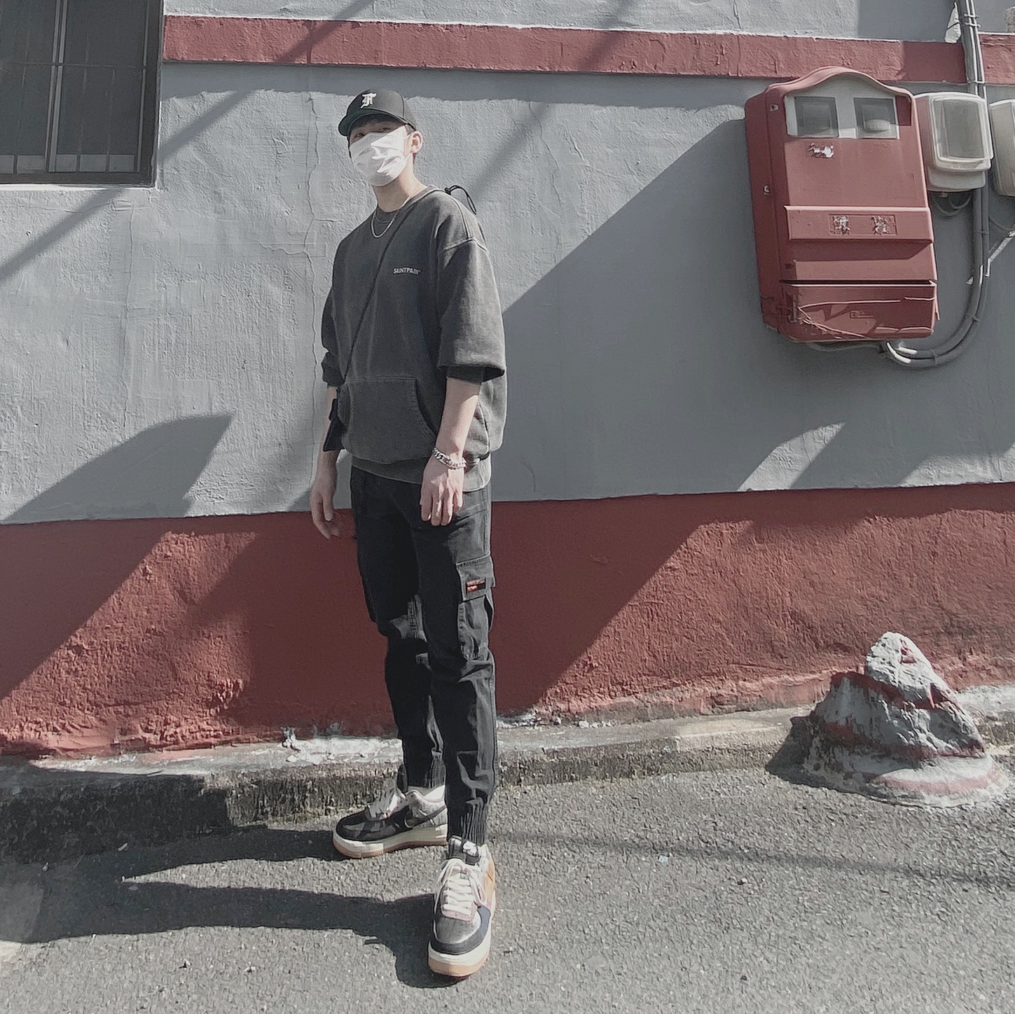 Nike x Travis Scott Air Force 1 Low Cactus Jack 착용 스타일