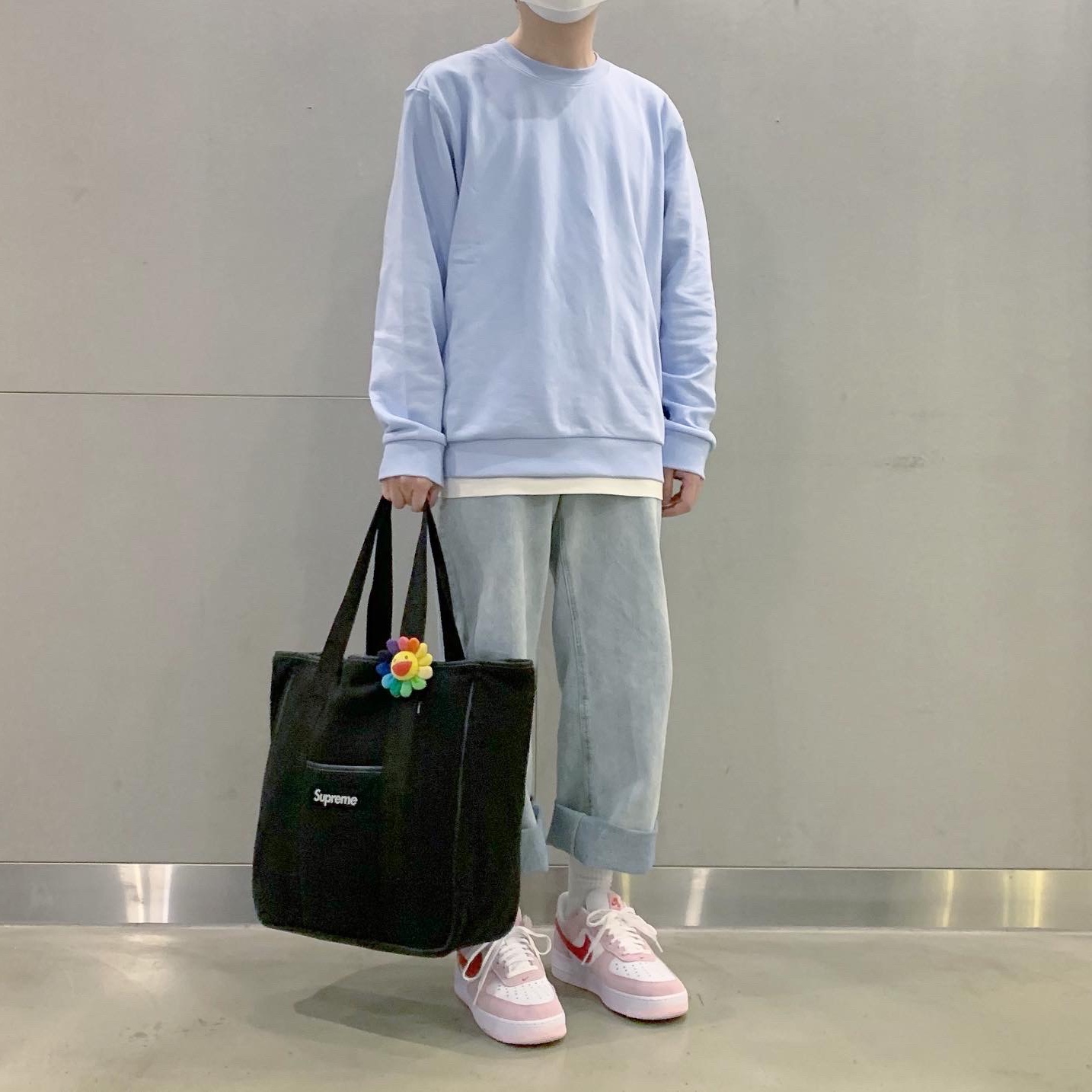 Nike Air Force 1 '07 QS Valentine's Day 착용 스타일 - 1