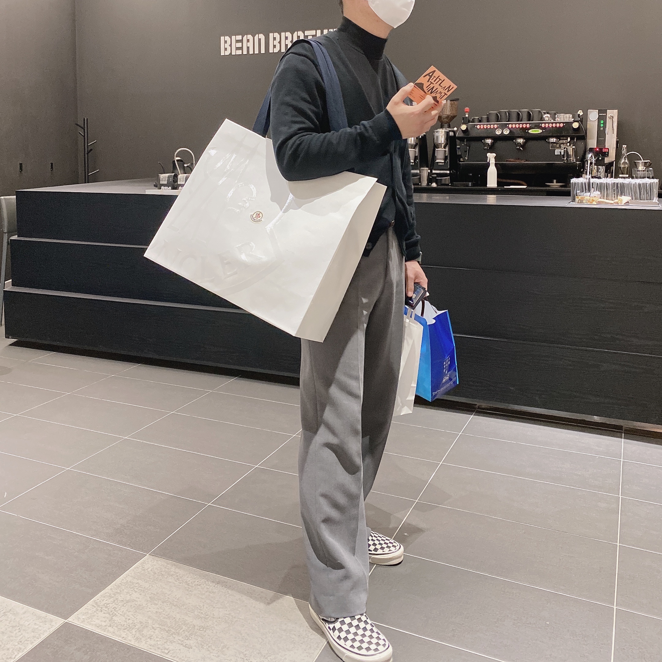 Vans Slip-On Checkerboard 착용 스타일