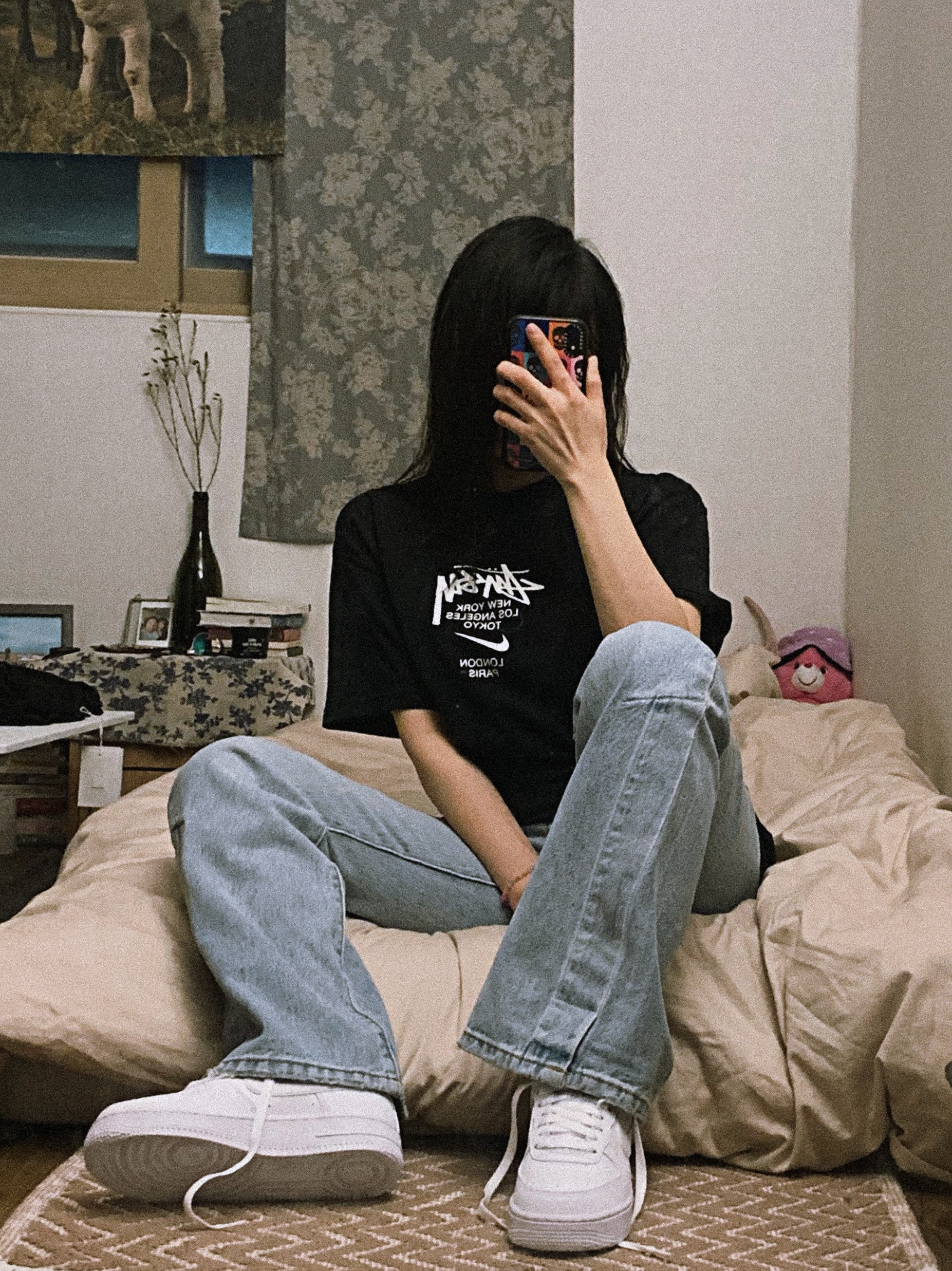 Nike x Stussy WT T-Shirt Black - US/EU 착용 스타일