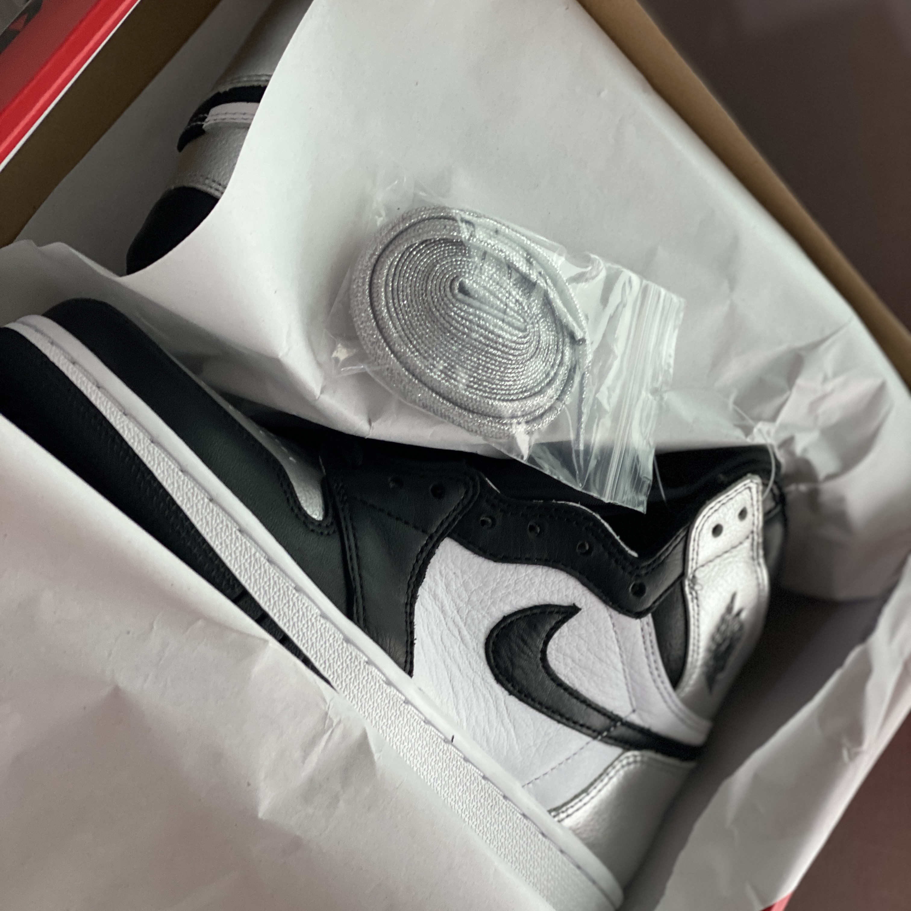 (W) Jordan 1 Retro High OG Silver Toe 착용 스타일