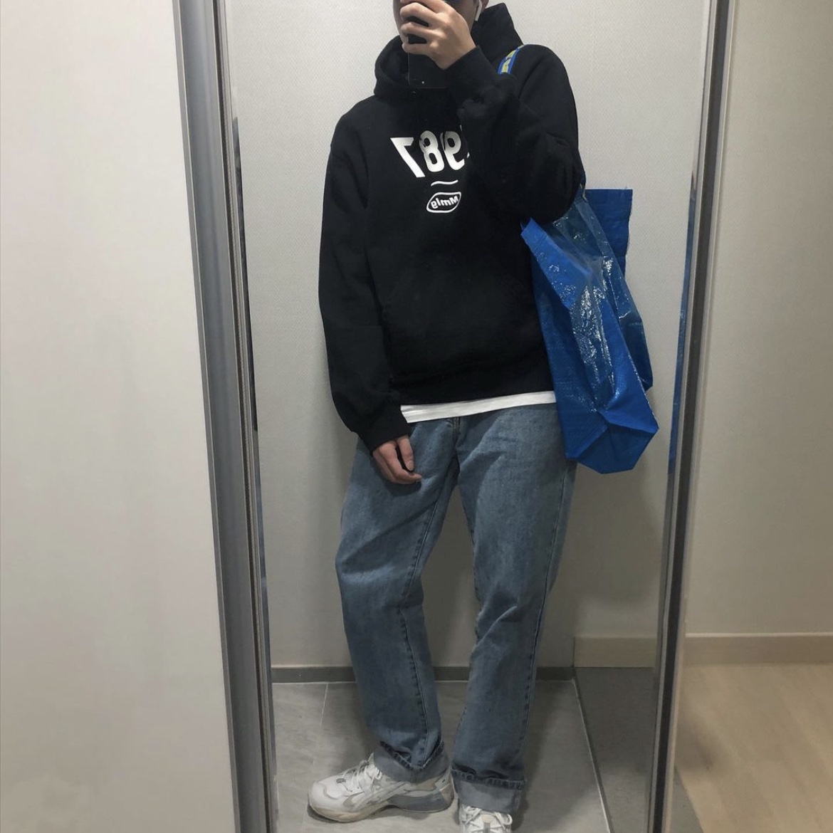 Asics Gel-Kayano 5 OG White 착용 스타일