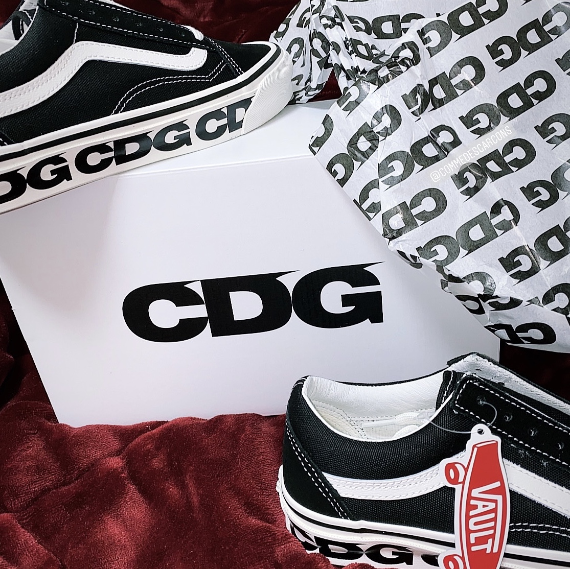 Vans Vault x CDG OG Old Skool LX Side Wall 착용 스타일 - 2
