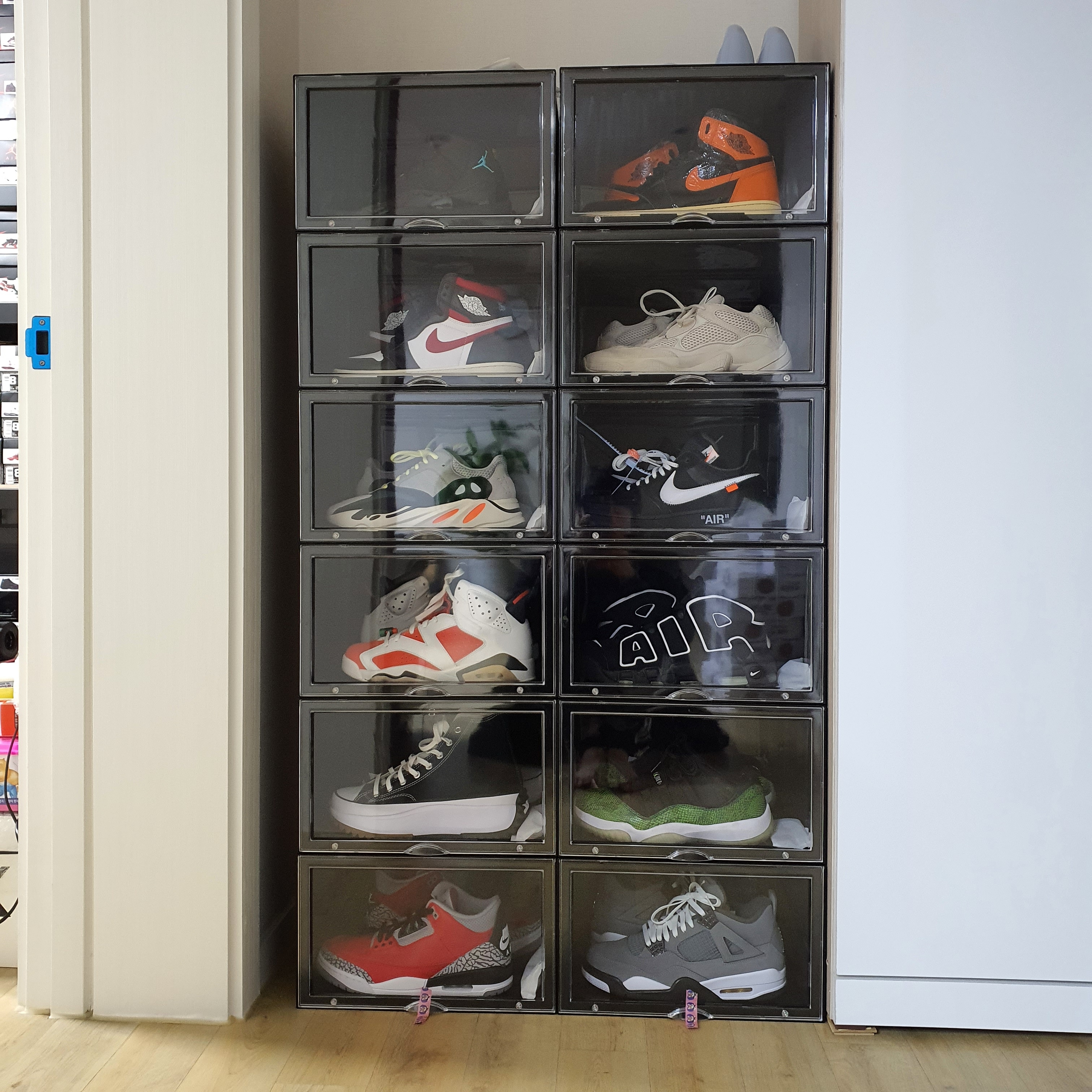 Nike x Sacai VaporWaffle Black White, Nike x Peaceminusone Air Force 1 Low Para-Noise 착용 스타일 - 4