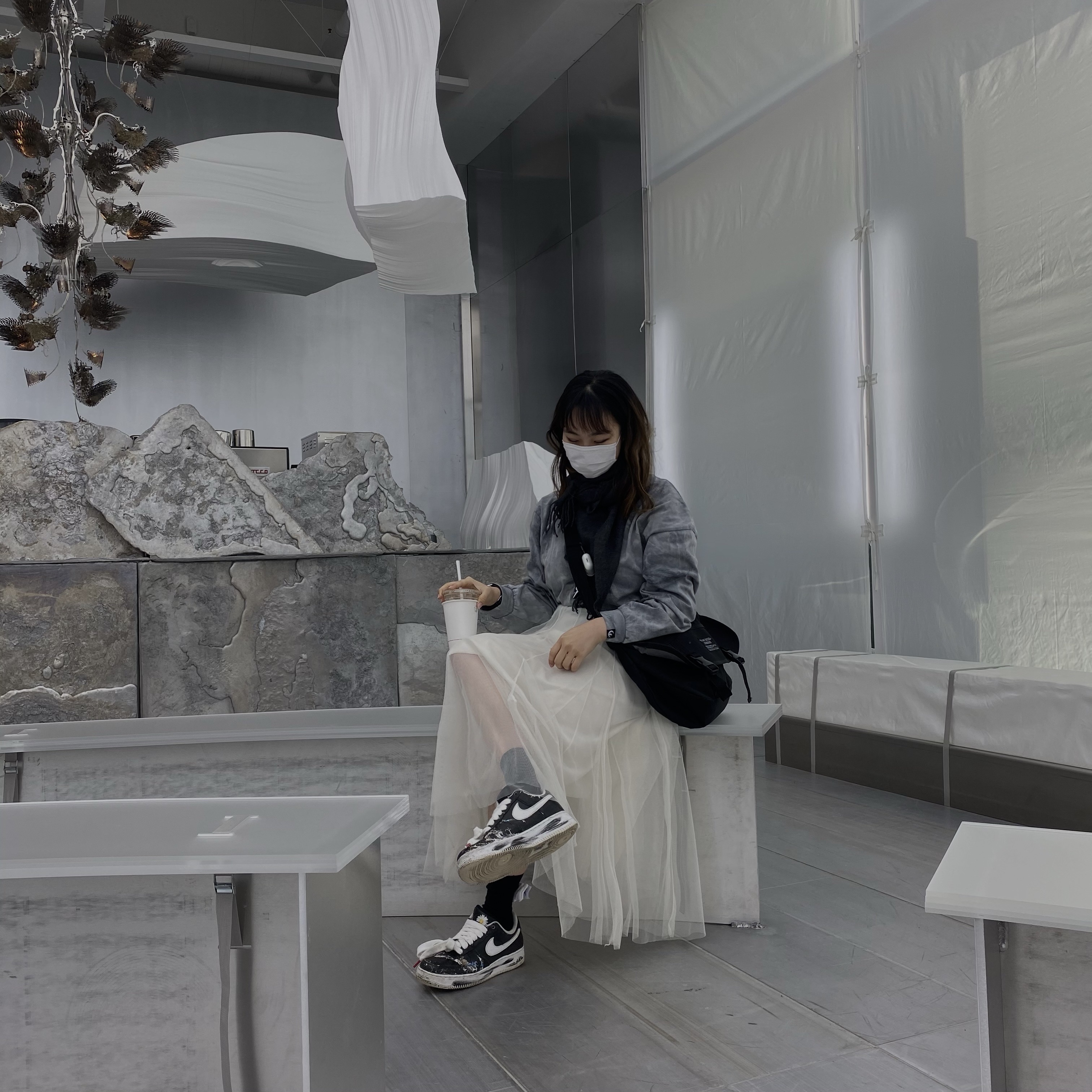 Nike x Peaceminusone Air Force 1 Low Para-Noise 착용 스타일 - 2
