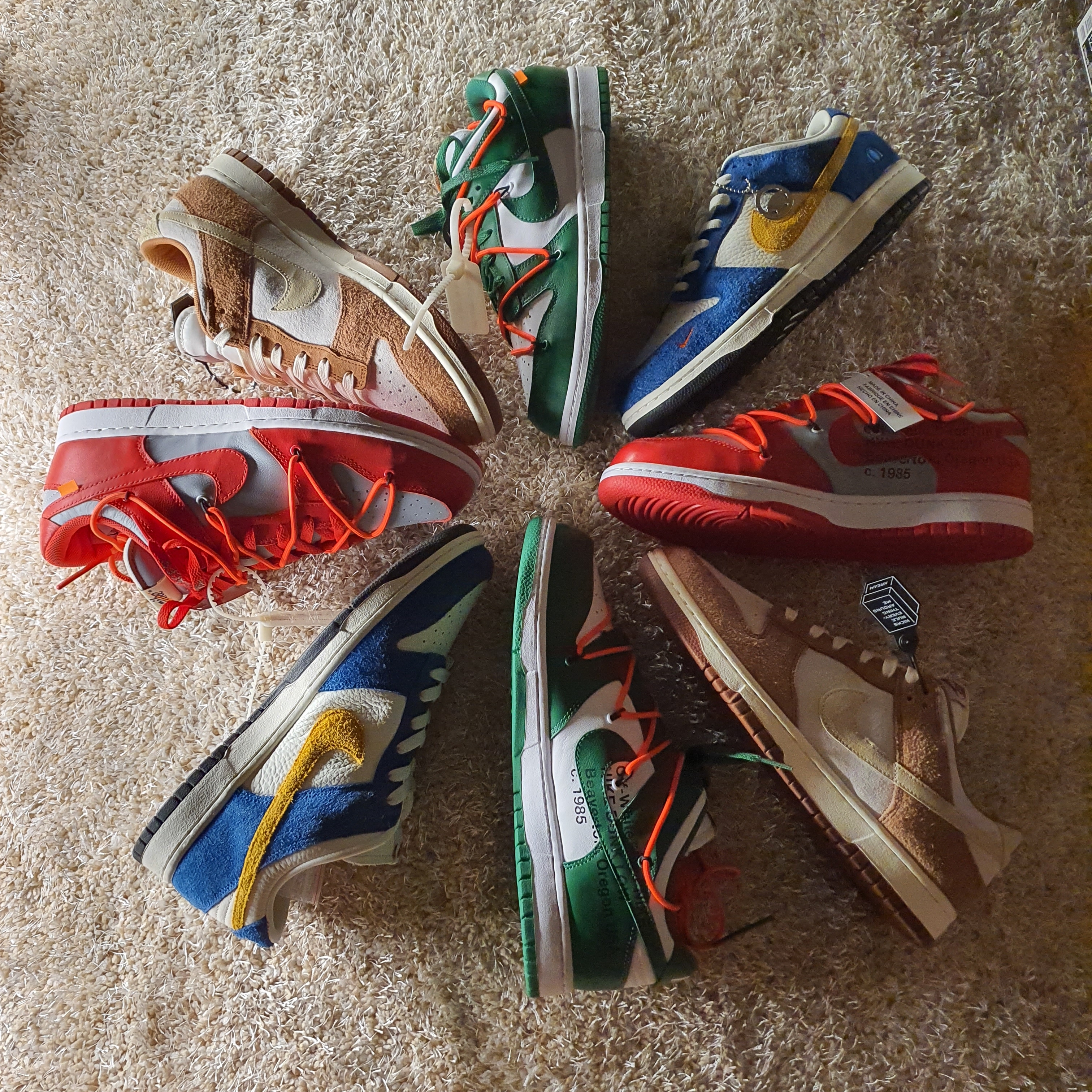 Nike Dunk Low Pro Premium Medium Curry, Nike x Kasina Dunk Low 80's Bus 착용 스타일