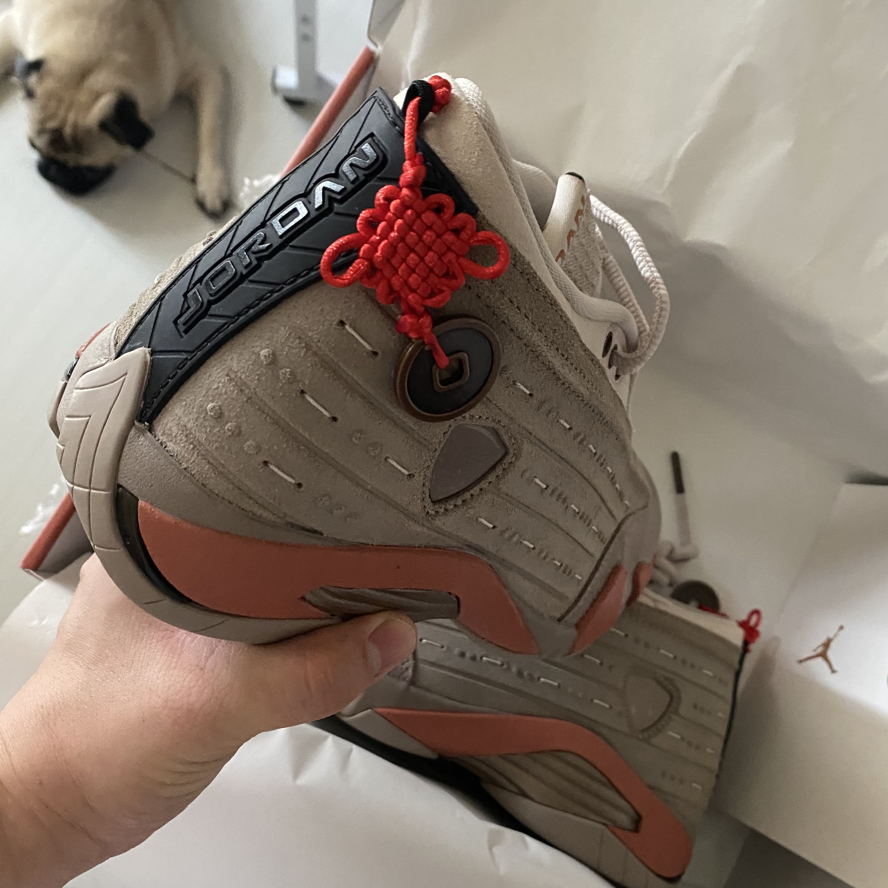 Jordan 14 x Clot Retro Low Terracotta 착용 스타일 - 2