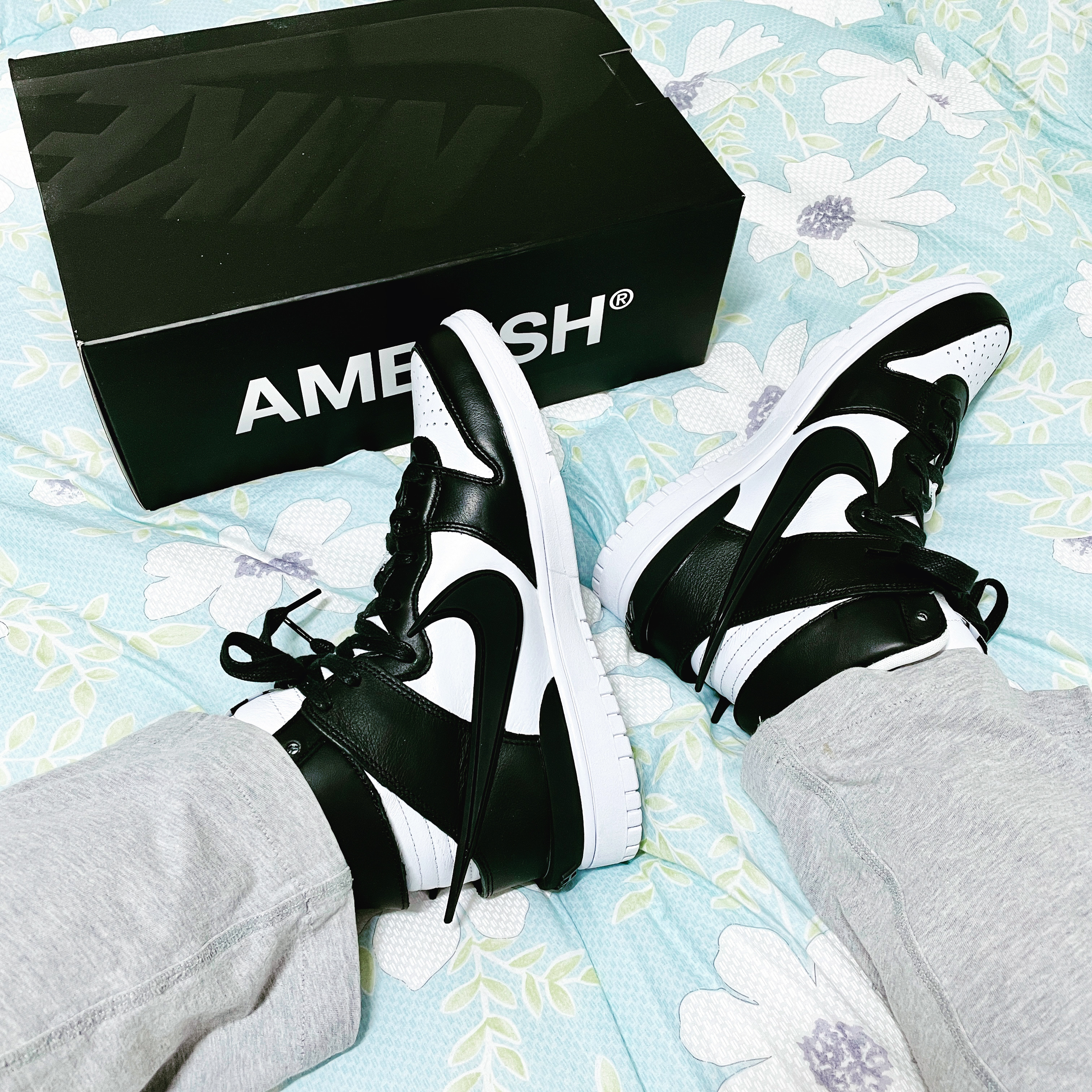 Nike x Ambush Dunk High Black 착용 스타일 - 1