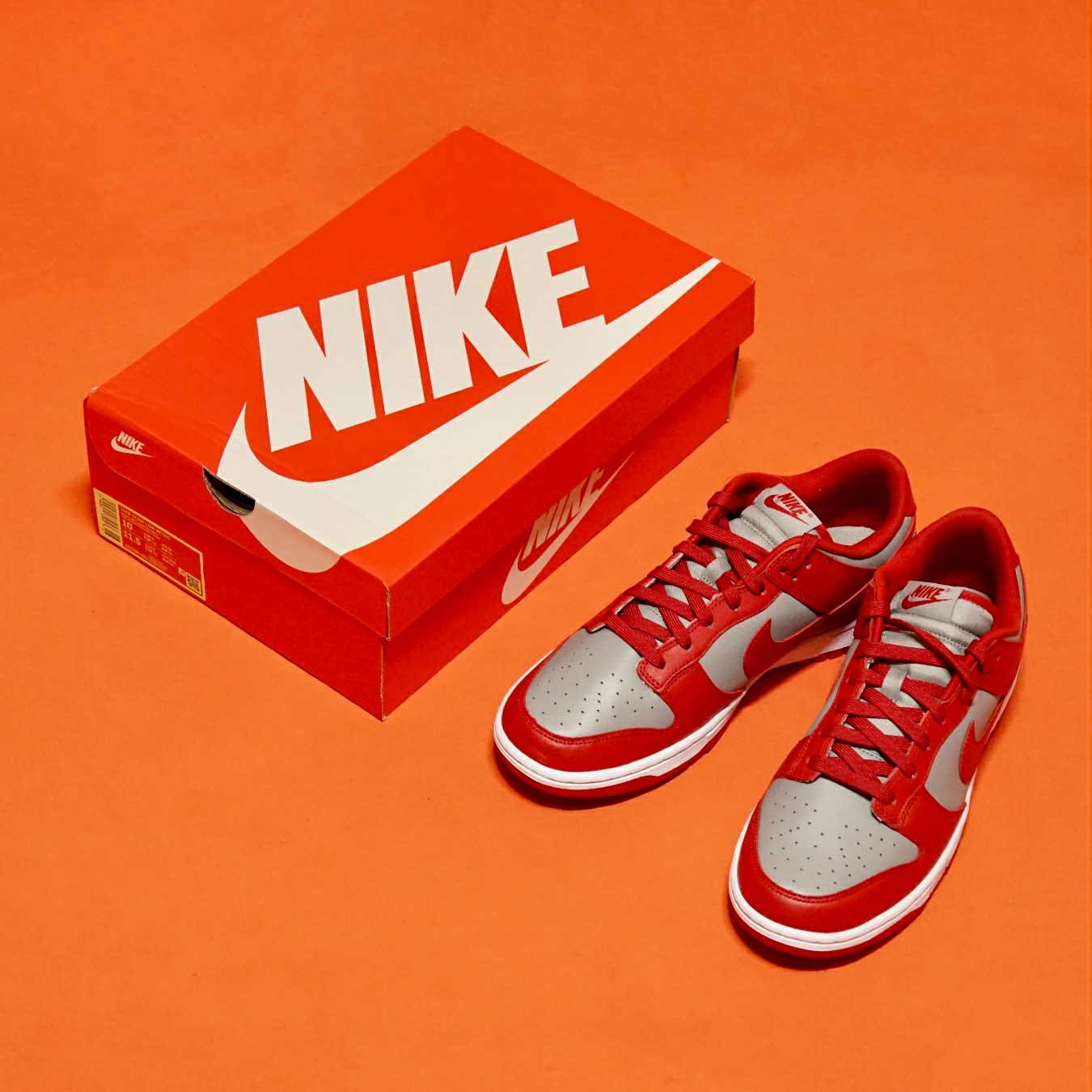 Nike Dunk Low Retro Medium Grey 착용 스타일 - 1