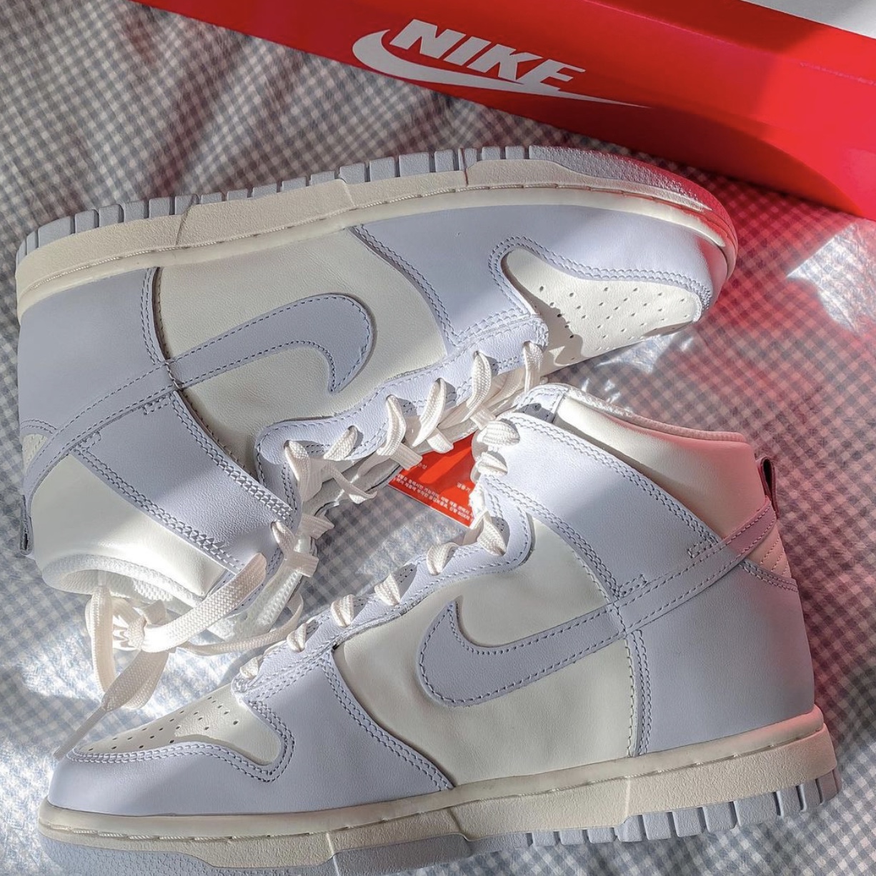 (W) Nike Dunk High Football Grey 착용 스타일