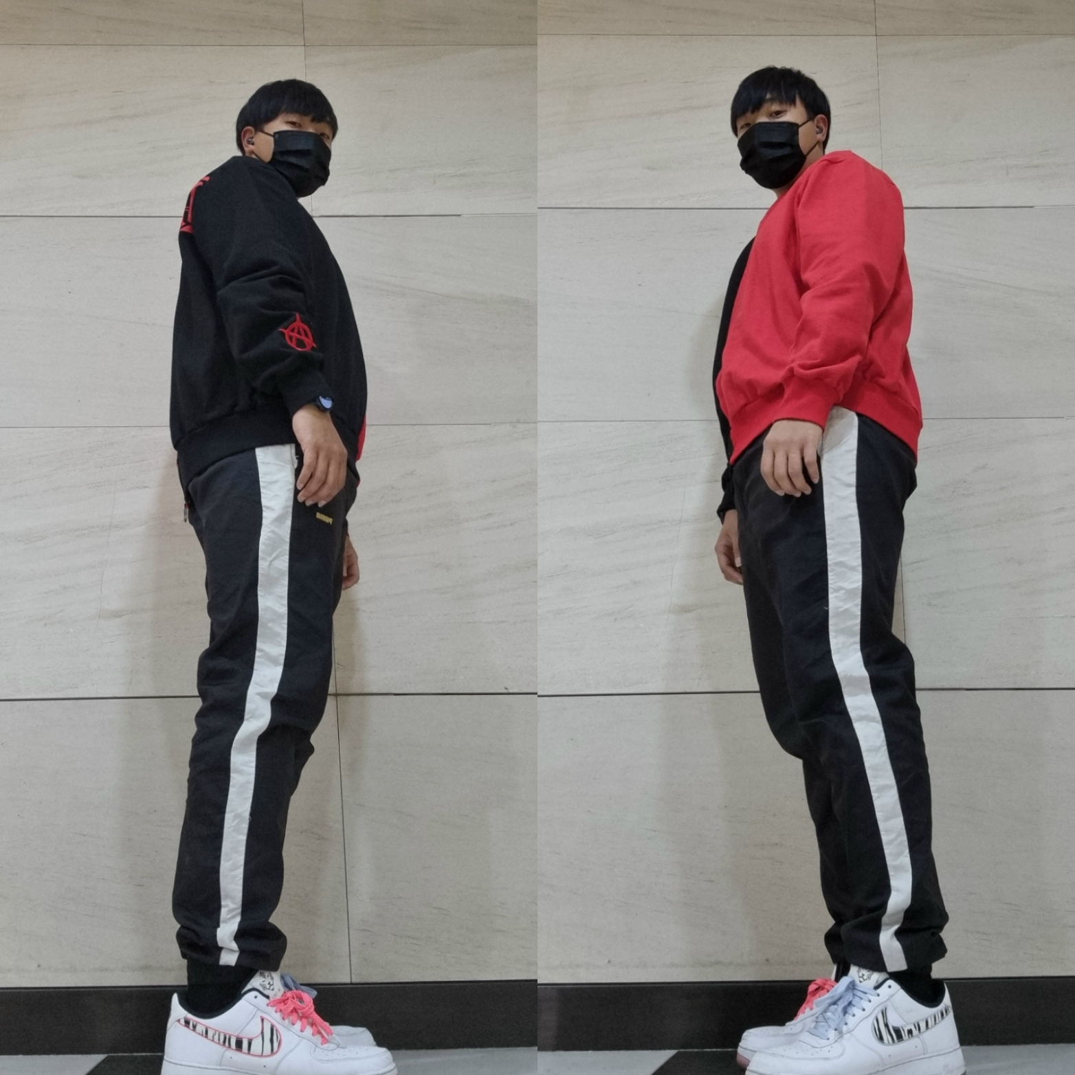 Nike Air Force 1 Low White Tiger South Korea 2020 착용 스타일 - 3