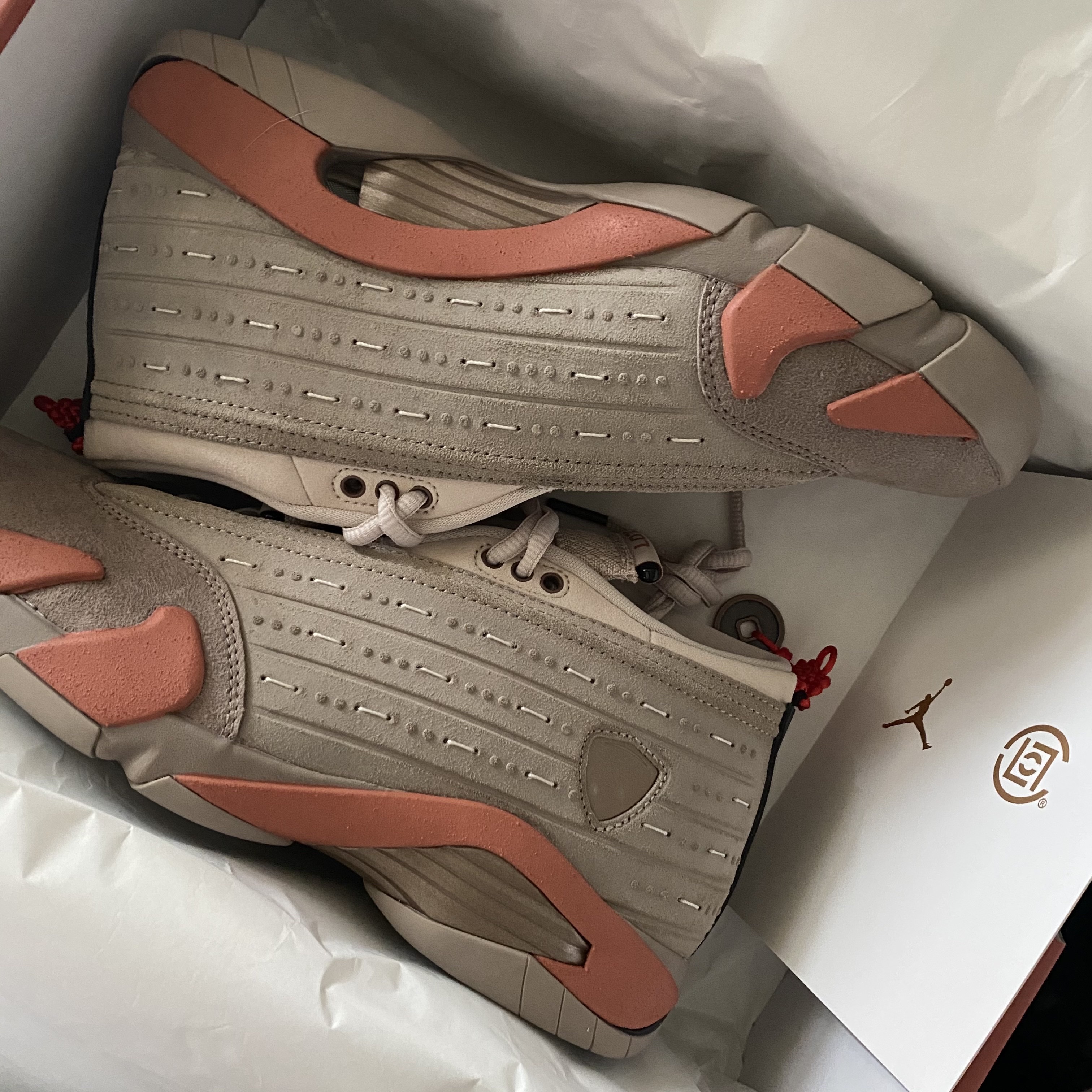 Jordan 14 x Clot Retro Low Terracotta 착용 스타일 - 1
