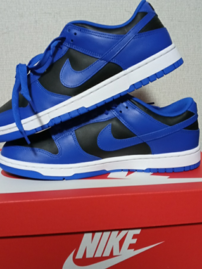 Nike Dunk Low Retro Hyper Cobalt 착용 스타일 - 5