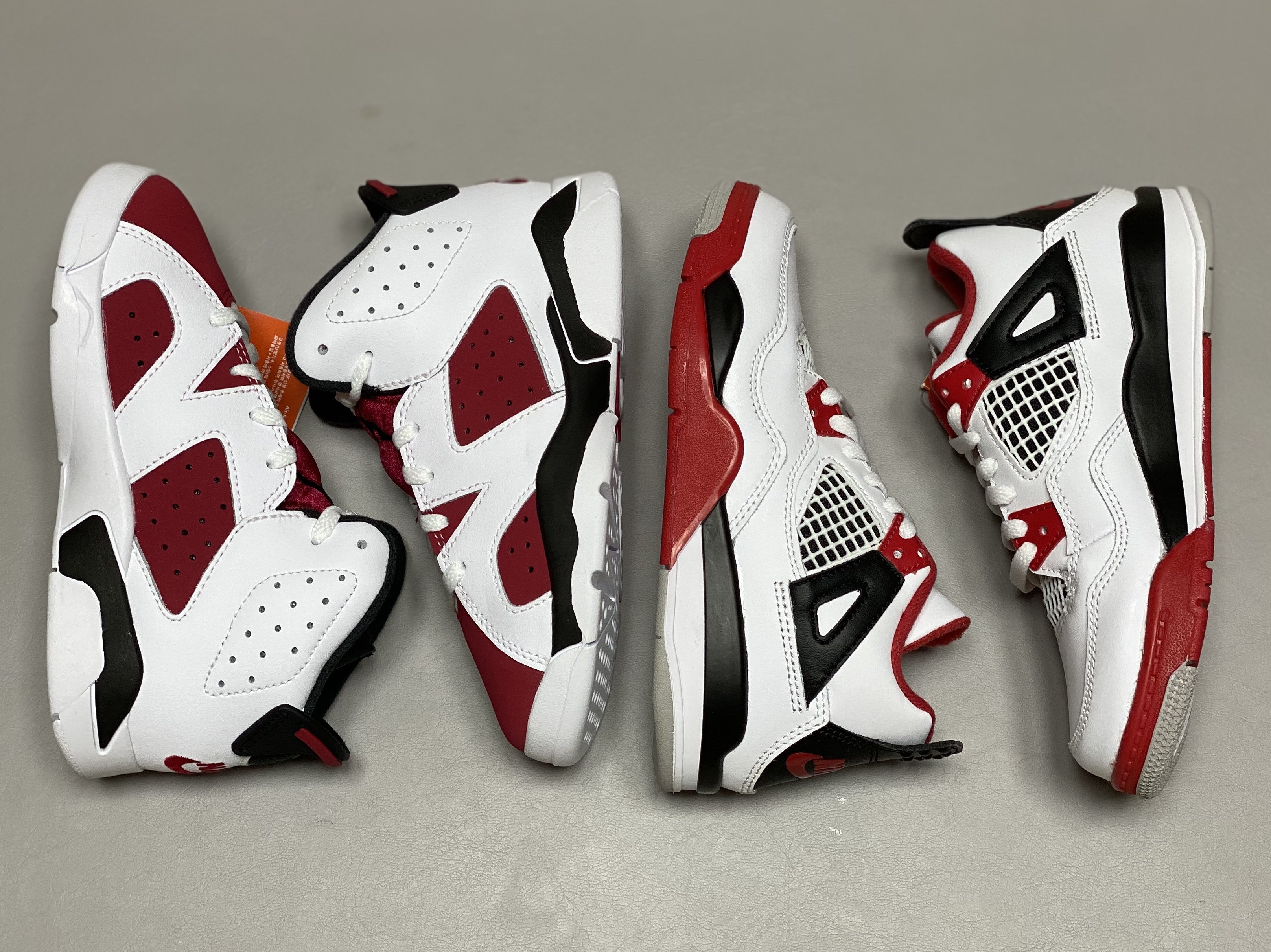 (PS) Jordan 6 Retro Carmine 2021, (PS) Jordan 4 Retro OG Fire Red 2020 착용 스타일 - 3