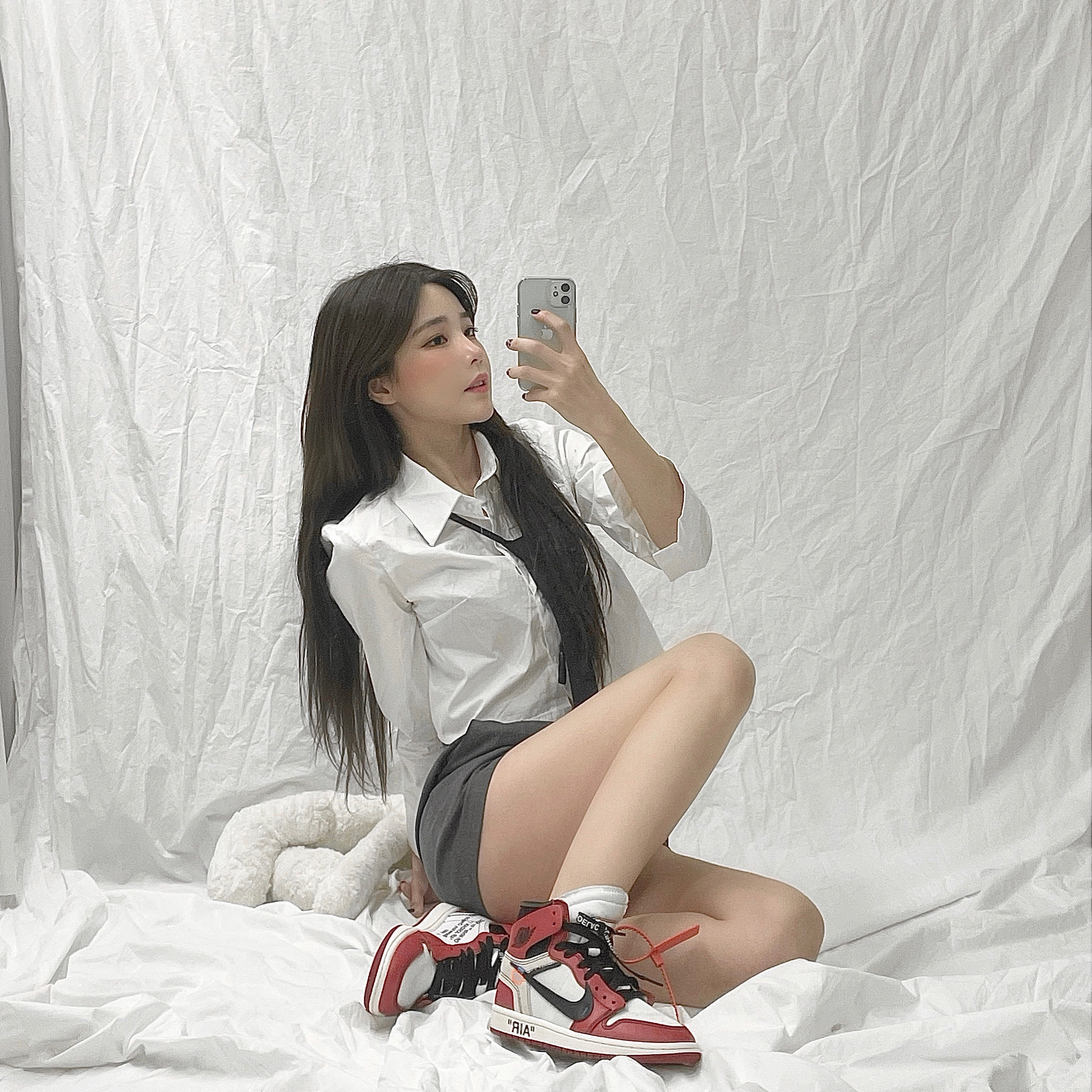 Jordan 1 x Off-White Retro High Chicago The Ten 착용 스타일