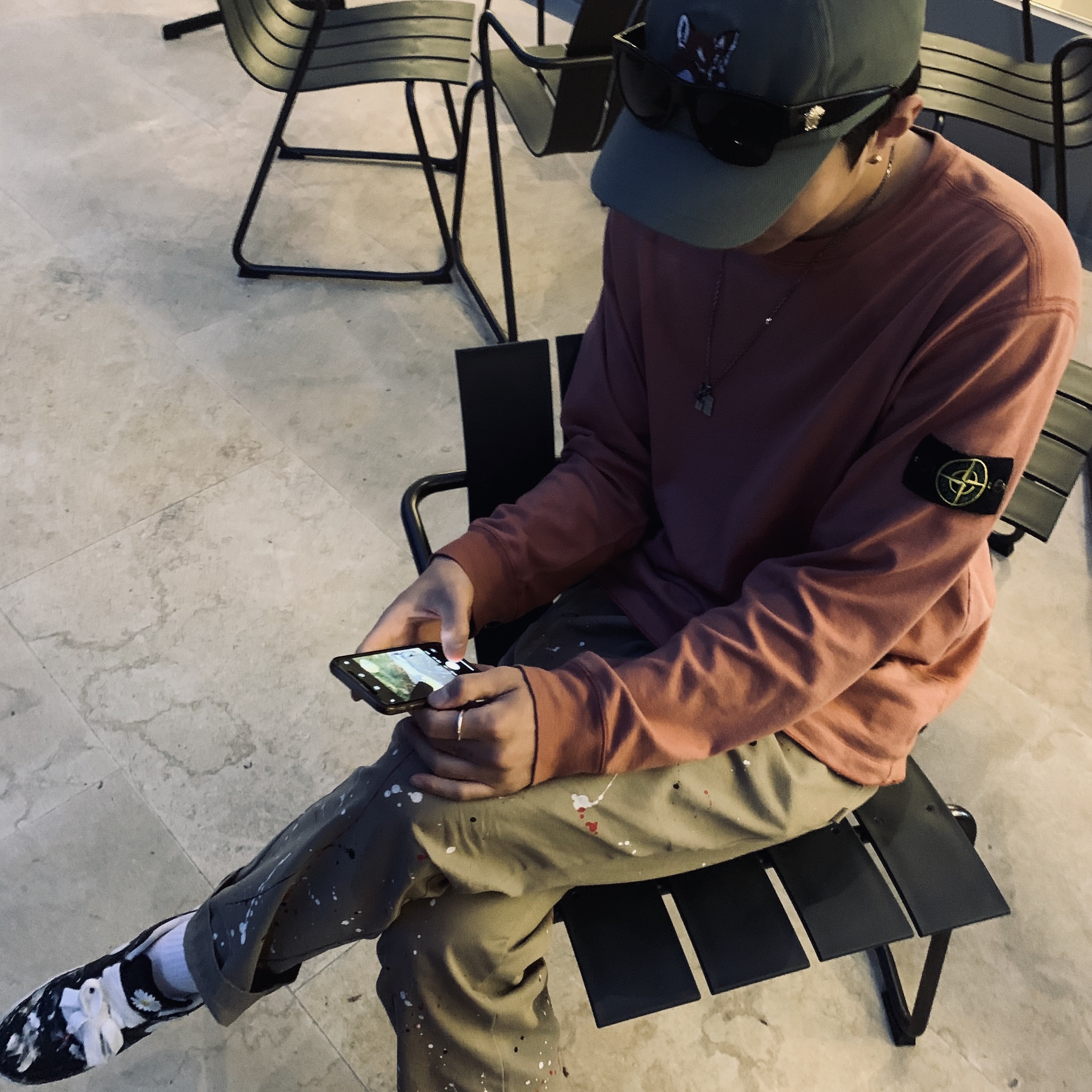 Nike x Peaceminusone Air Force 1 Low Para-Noise 착용 스타일