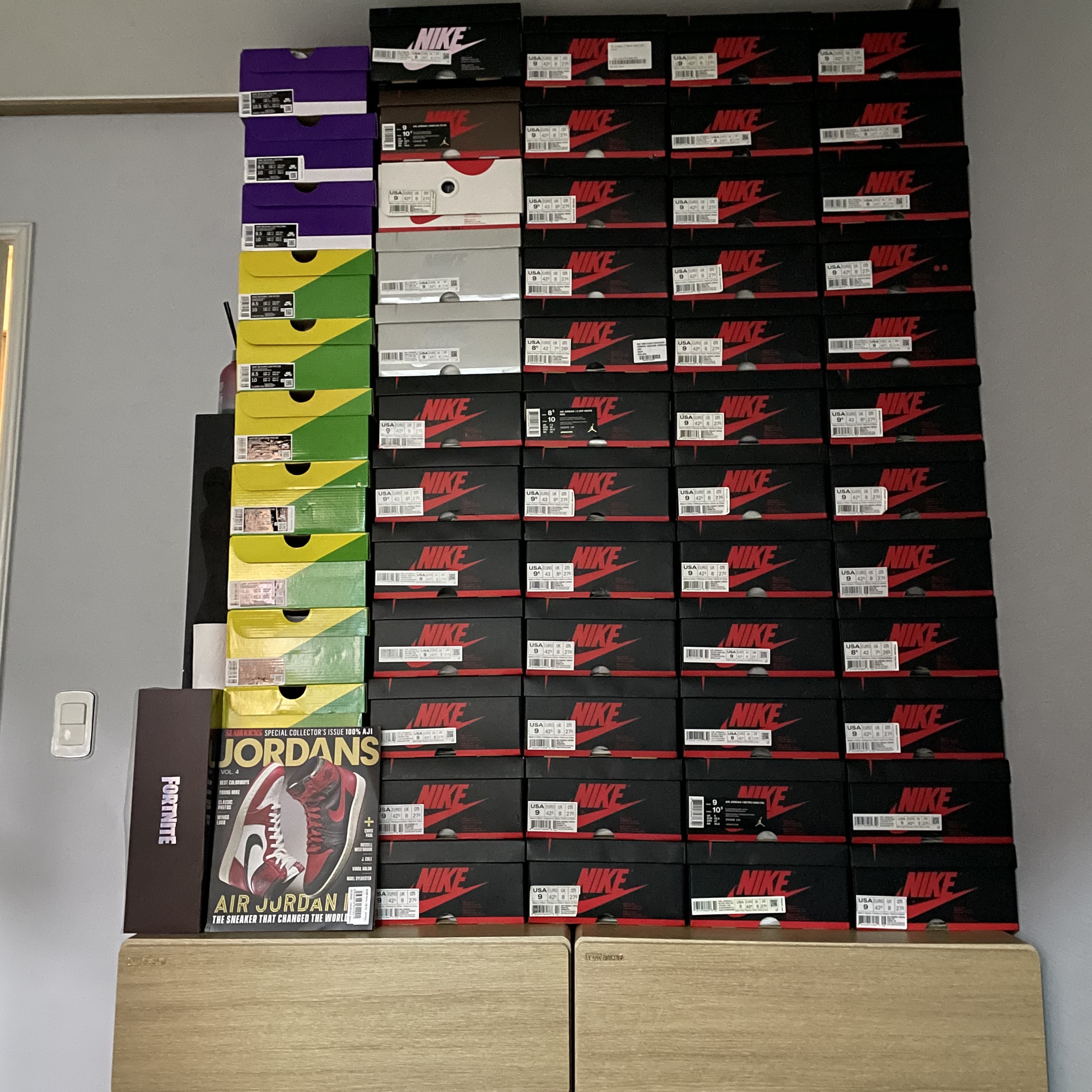 Jordan 1 x Fragment Retro High OG, Jordan 1 x Off-White Retro High Chicago The Ten 착용 스타일 - 3