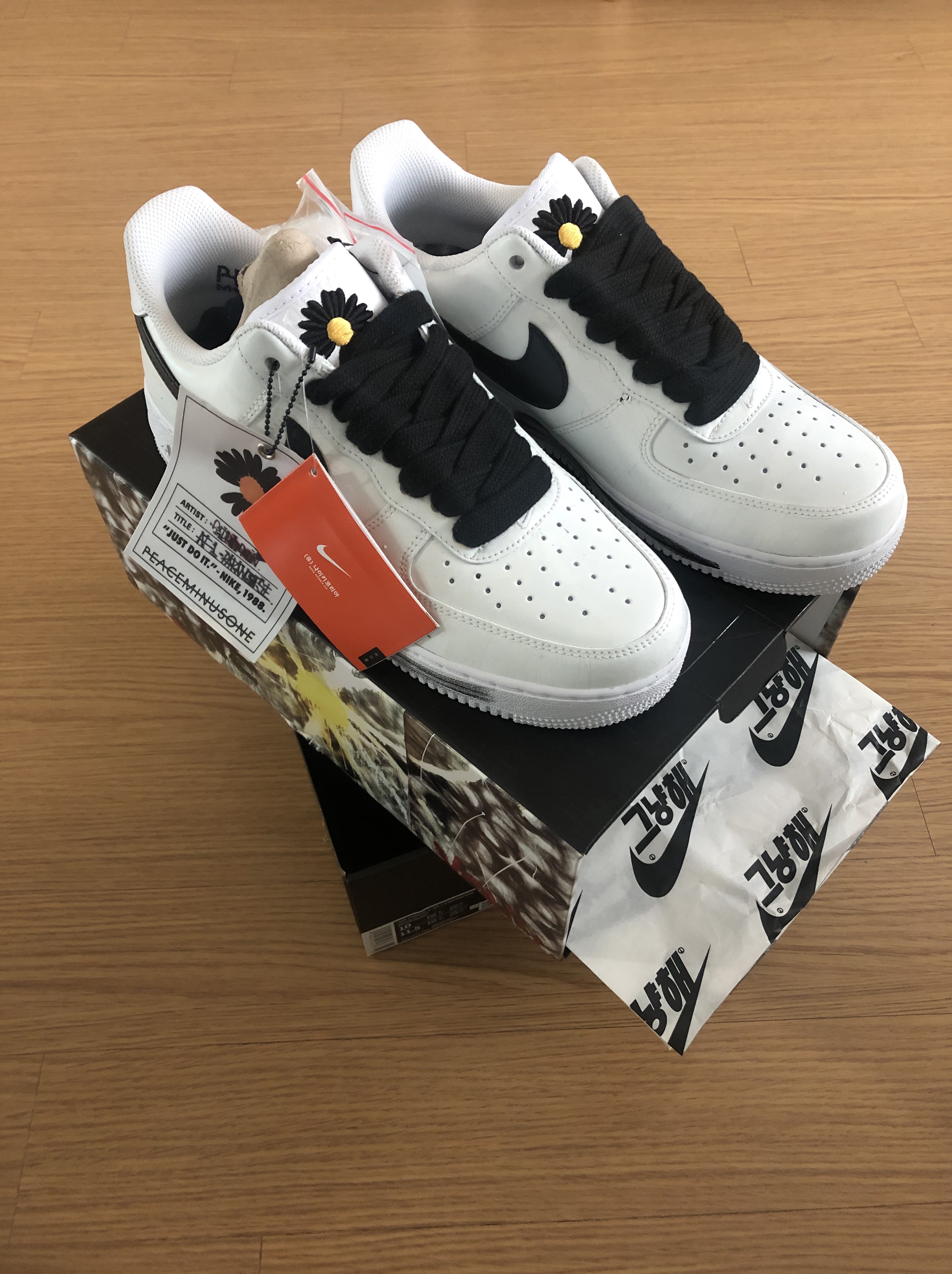 Nike x Peaceminusone Air Force 1 Low Para-Noise 2.0 착용 스타일