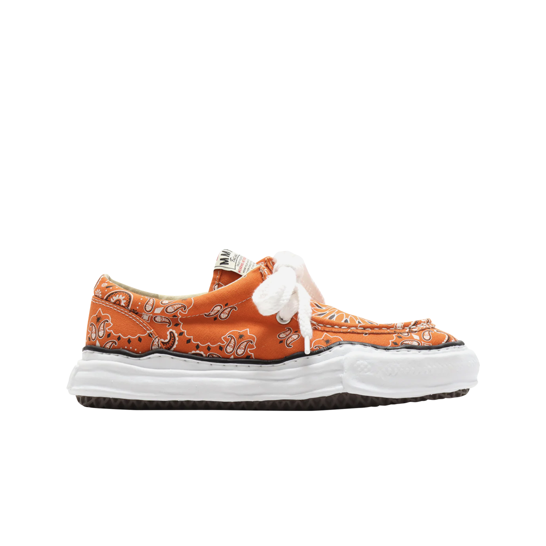 Maison Mihara Yasuhiro OG Sole Bandana Moccasin Sneakers Orange 상세 이미지 1