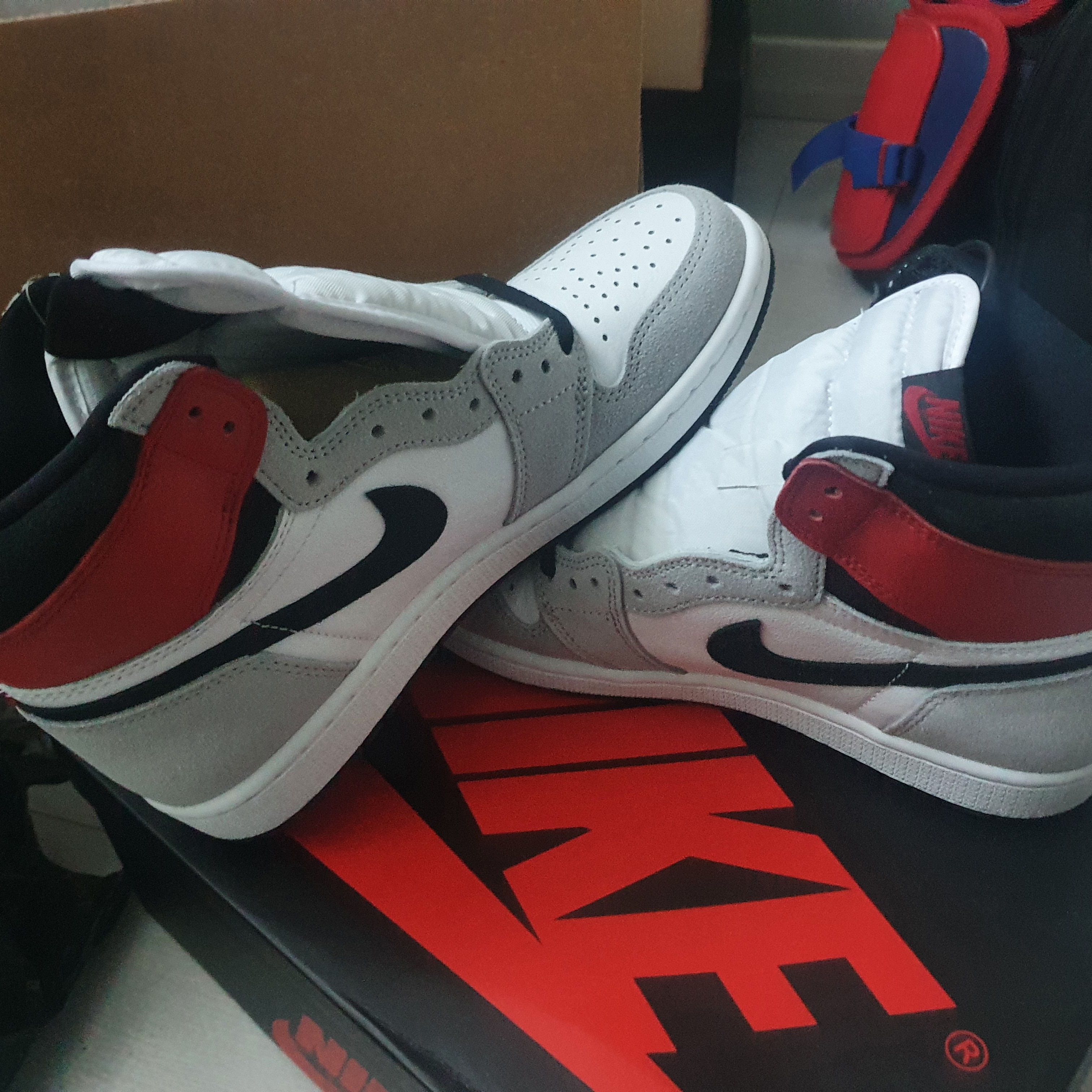 Jordan 1 Retro High OG Light Smoke Grey 착용 스타일 - 1