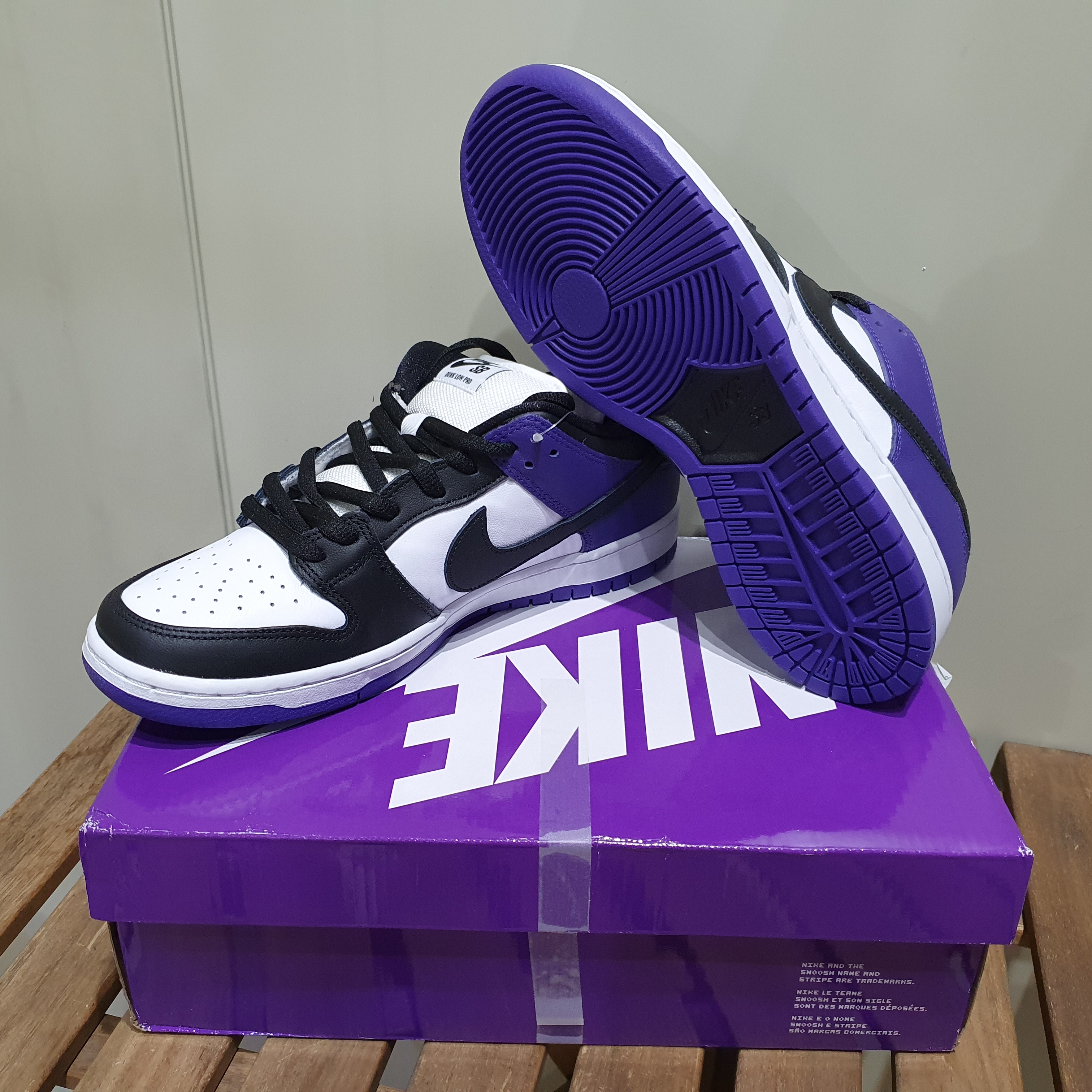 Nike SB Dunk Low Pro Court Purple 착용 스타일 - 1