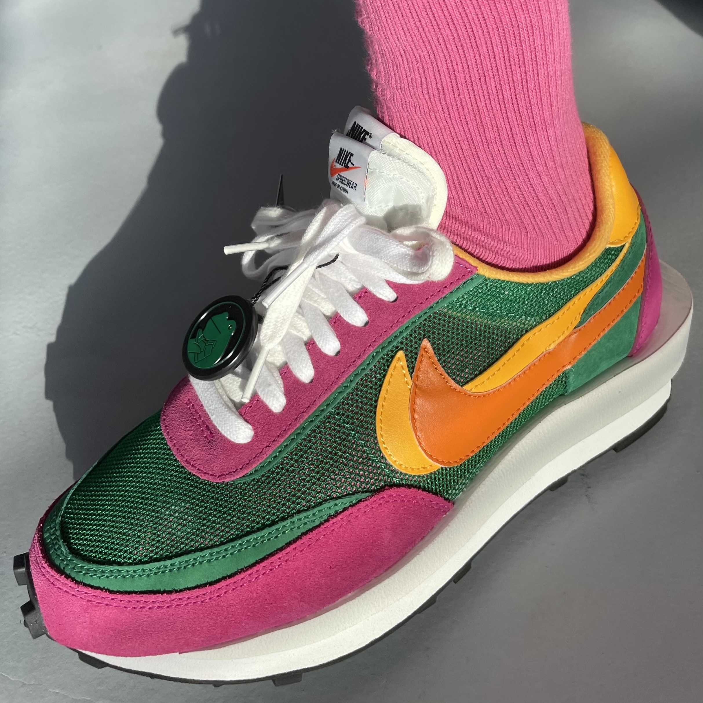 Nike x Sacai LDWaffle Pine Green, Nike x Sacai LDWaffle Blue Multi 착용 스타일 - 4
