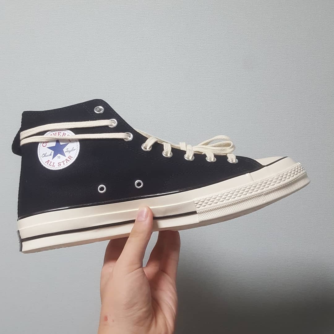 Converse x Fear of God Essentials Chuck 70 Hi Black 2020 착용 스타일 - 2