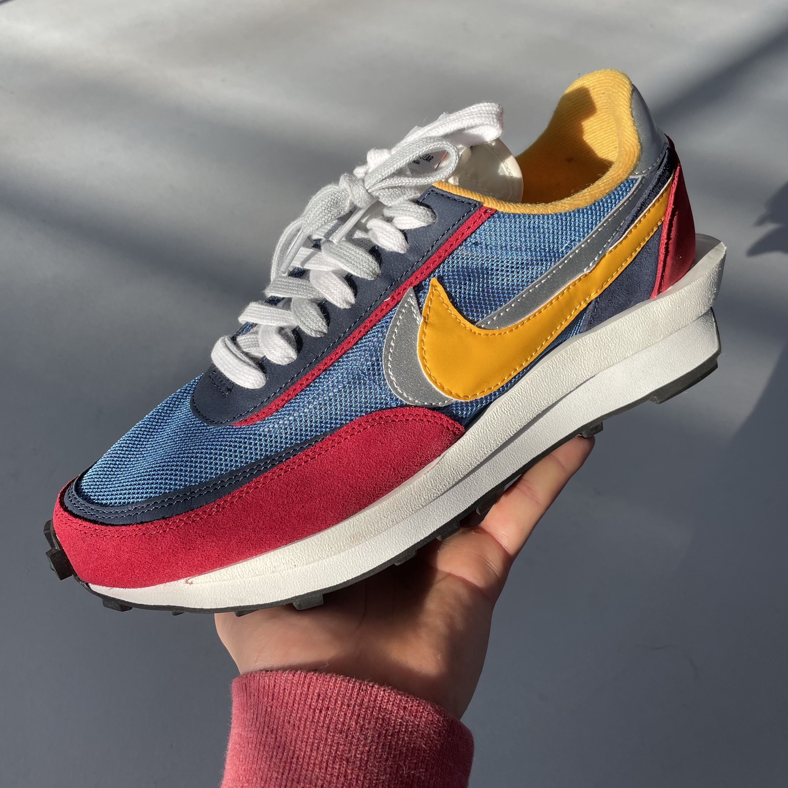 Nike x Sacai LDWaffle Pine Green, Nike x Sacai LDWaffle Blue Multi 착용 스타일 - 2