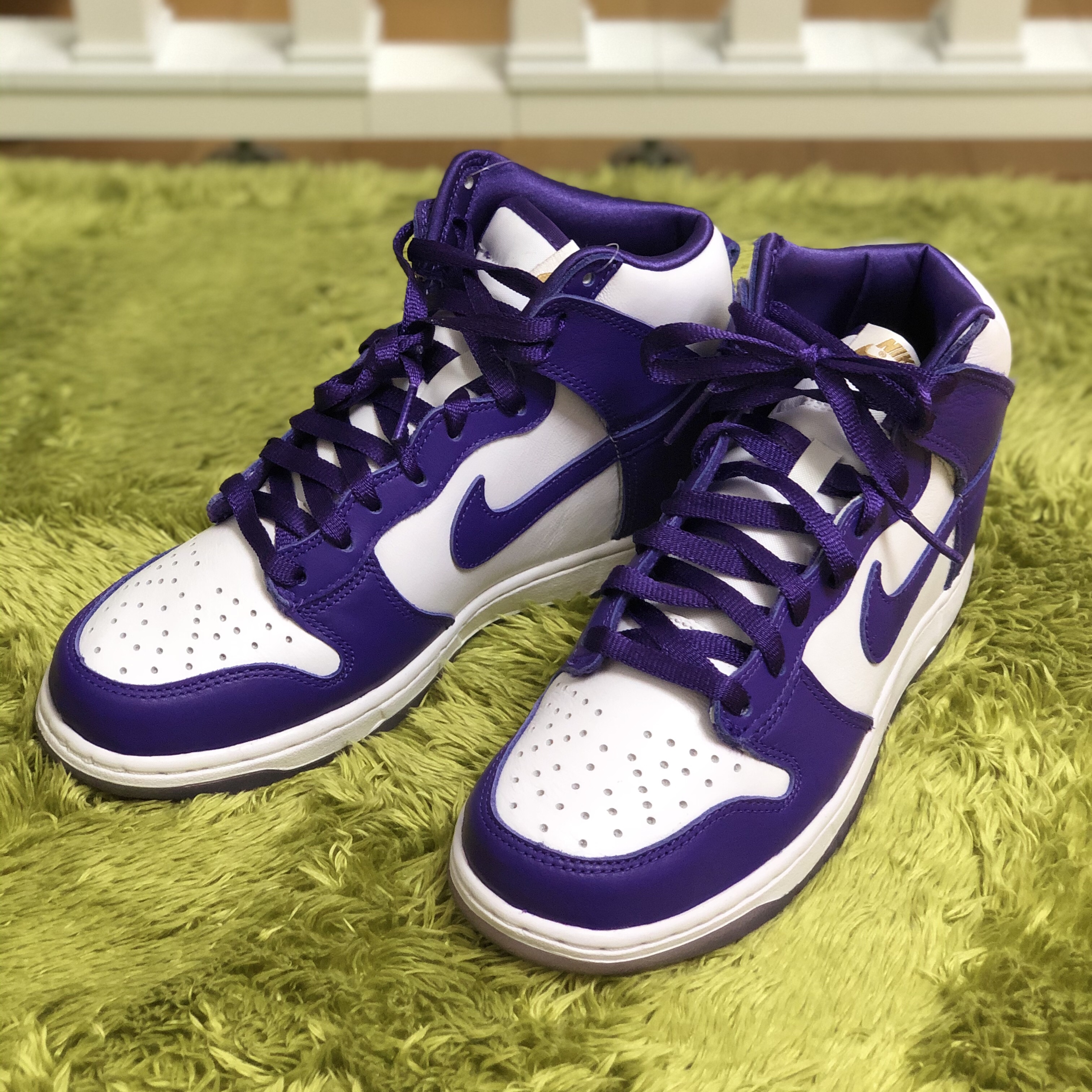 (W) Nike Dunk High SP Varsity Purple 착용 스타일