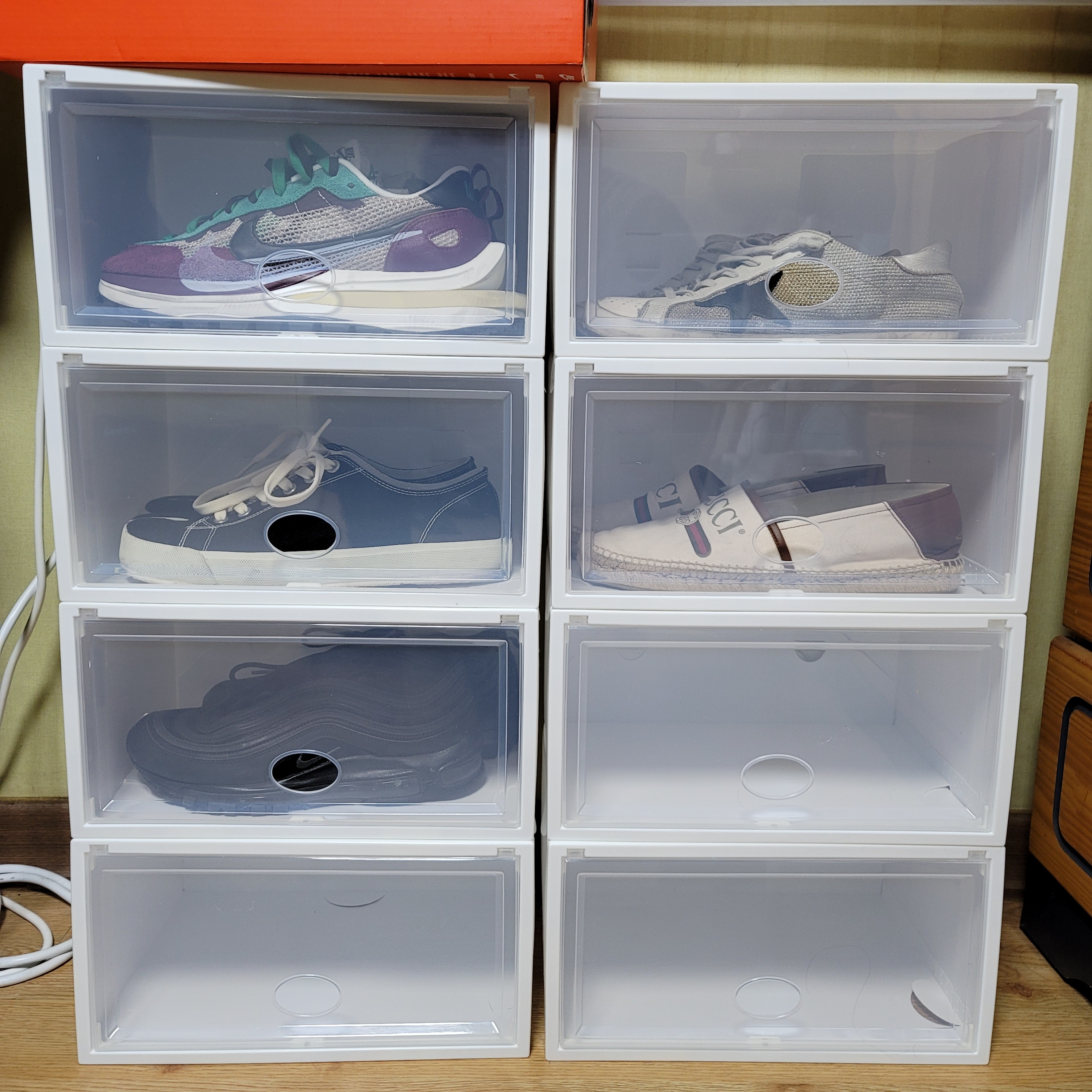 Nike x Sacai VaporWaffle String & Black Villain Red, Nike Air Max 97 Triple Black 착용 스타일