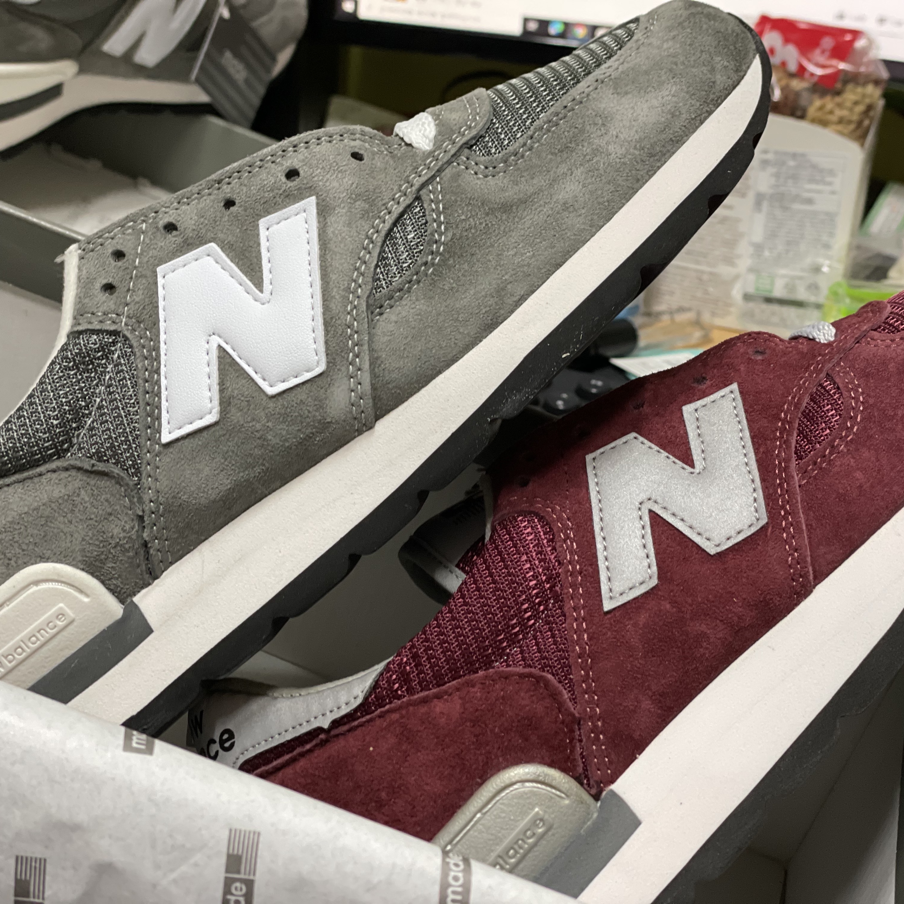 New Balance 990 Made in USA Grey 착용 스타일