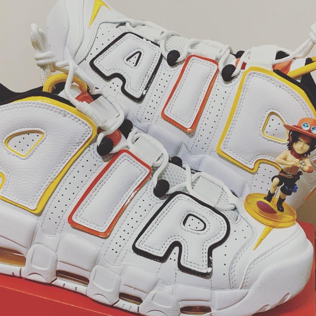 Nike Air More Uptempo Rayguns 착용 스타일 - 2