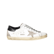 Golden Goose Superstar White Black Heel Tab Sneakers