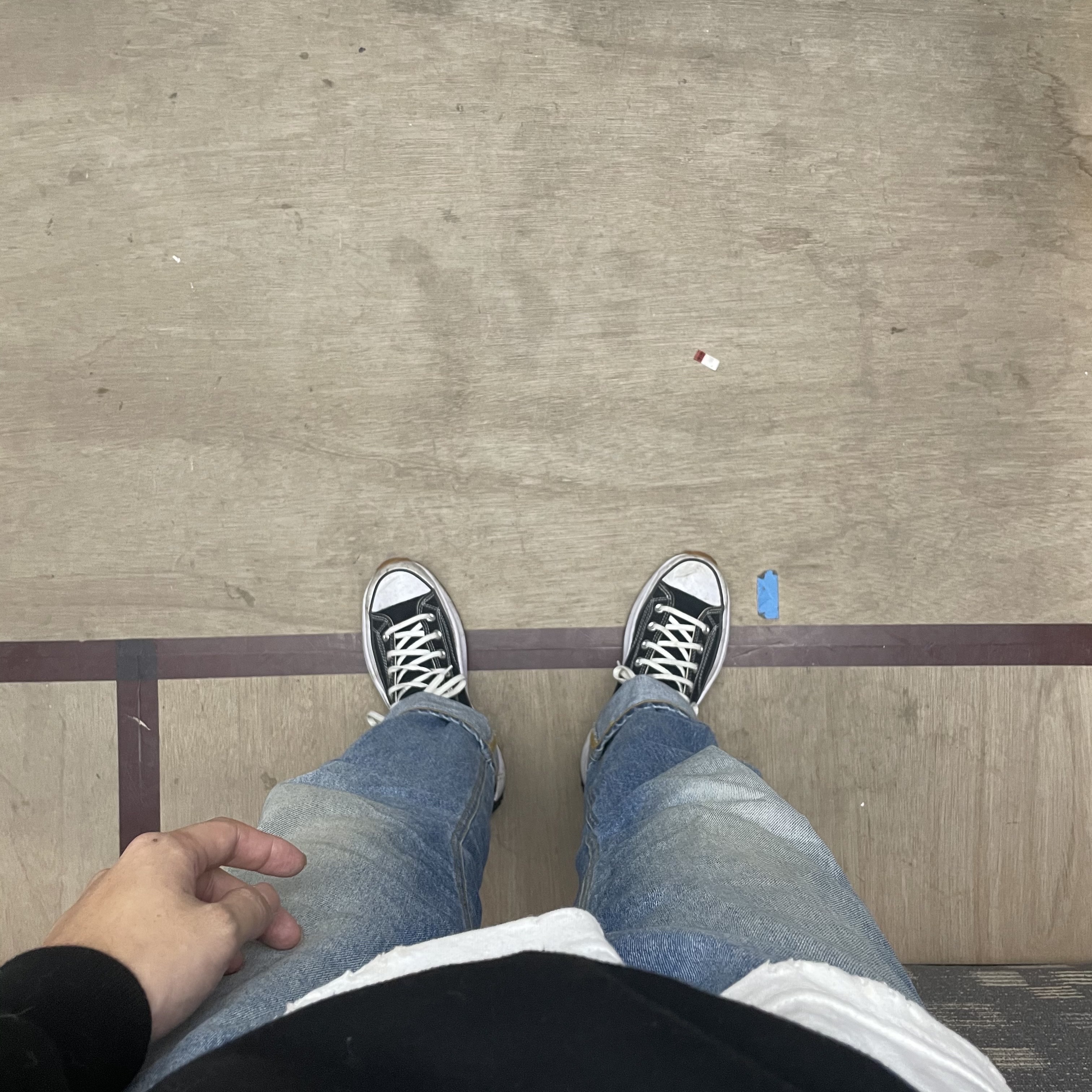 Converse Run Star Hike Hi Black White Gum 착용 스타일