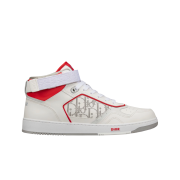 Dior B27 Mid-Top Sneakers White Red
