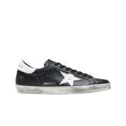 Golden Goose Superstar Black White Heel Tab Sneakers