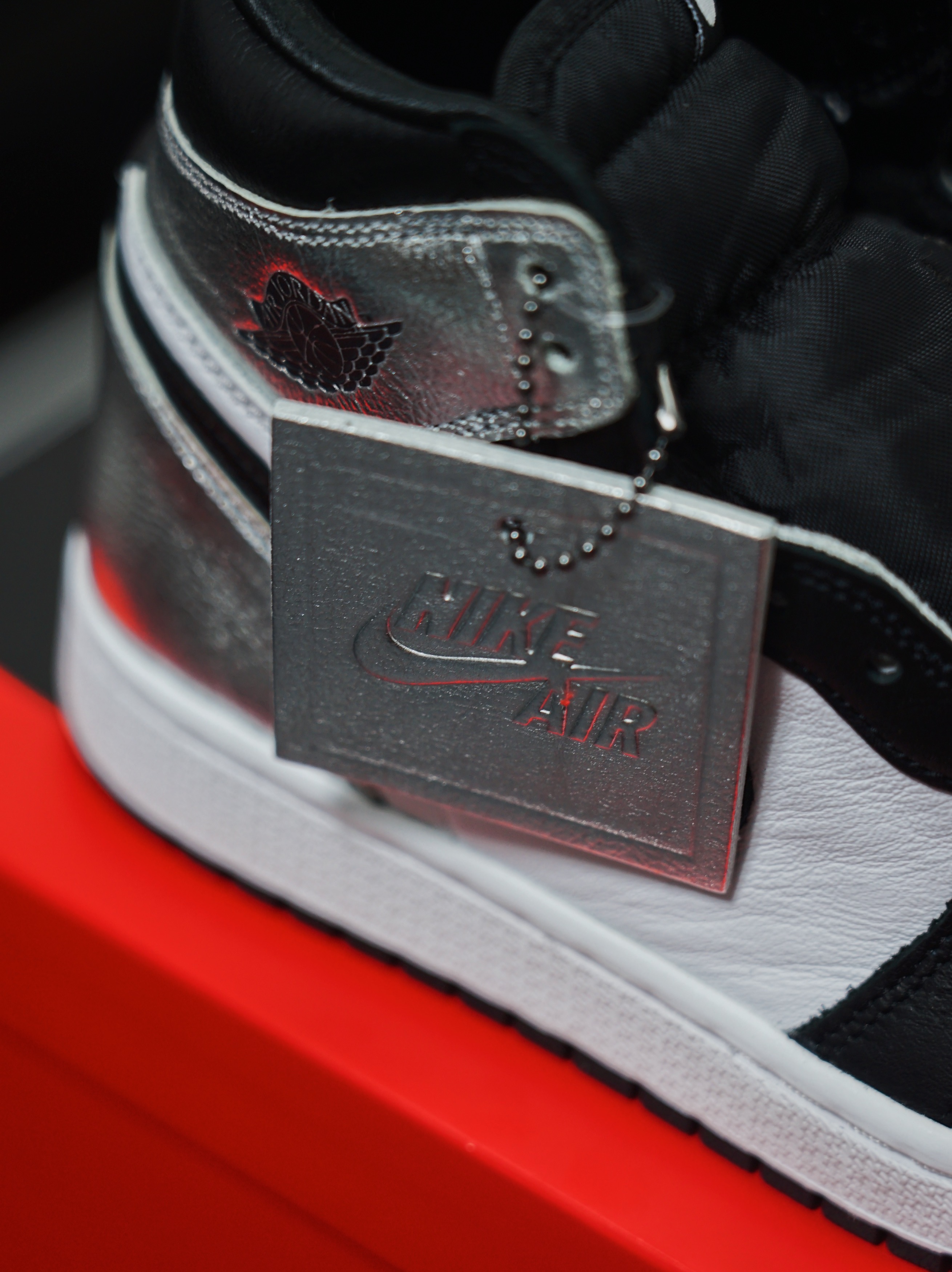 (W) Jordan 1 Retro High OG Silver Toe 착용 스타일 - 2